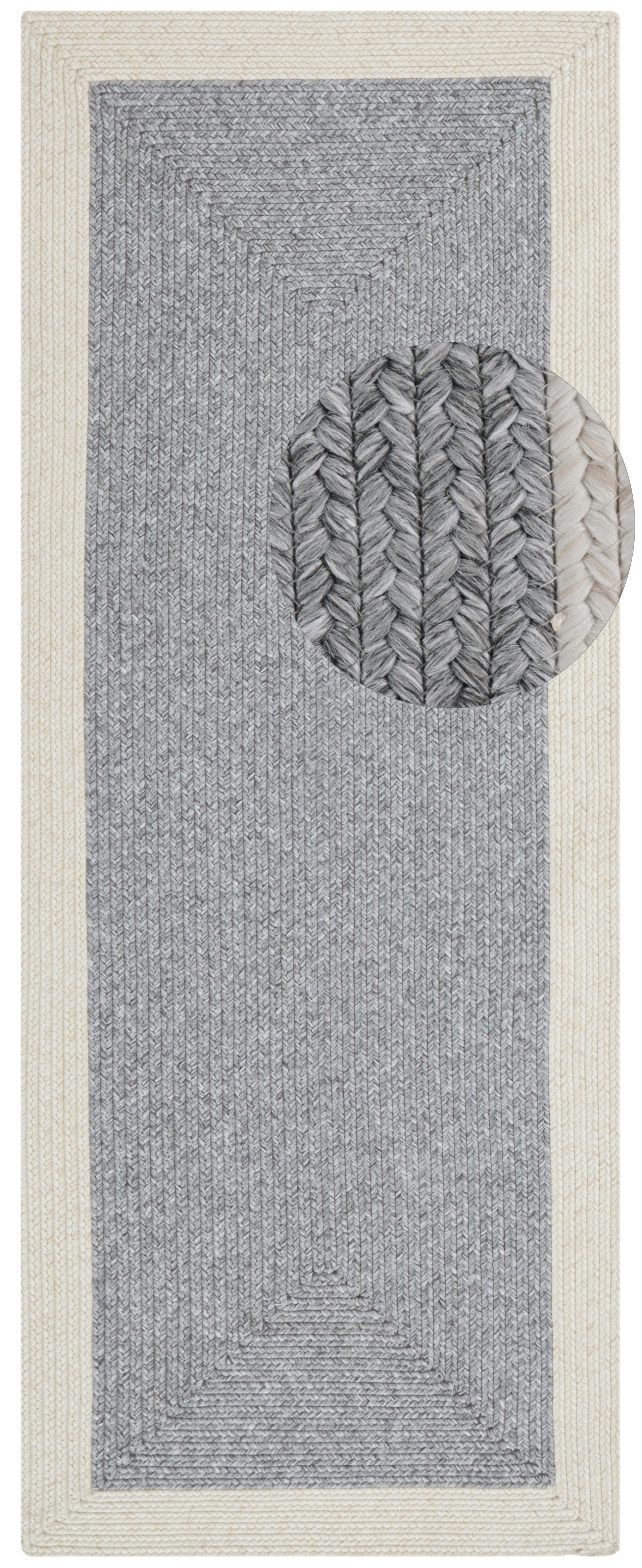 NORTHRUGS Teppich »Trenzado«, rechteckig, 10 mm Höhe, In- & Outdoor, Handmade-Look, Läufer, Wetterfest, Balkon, Wohnzimmer