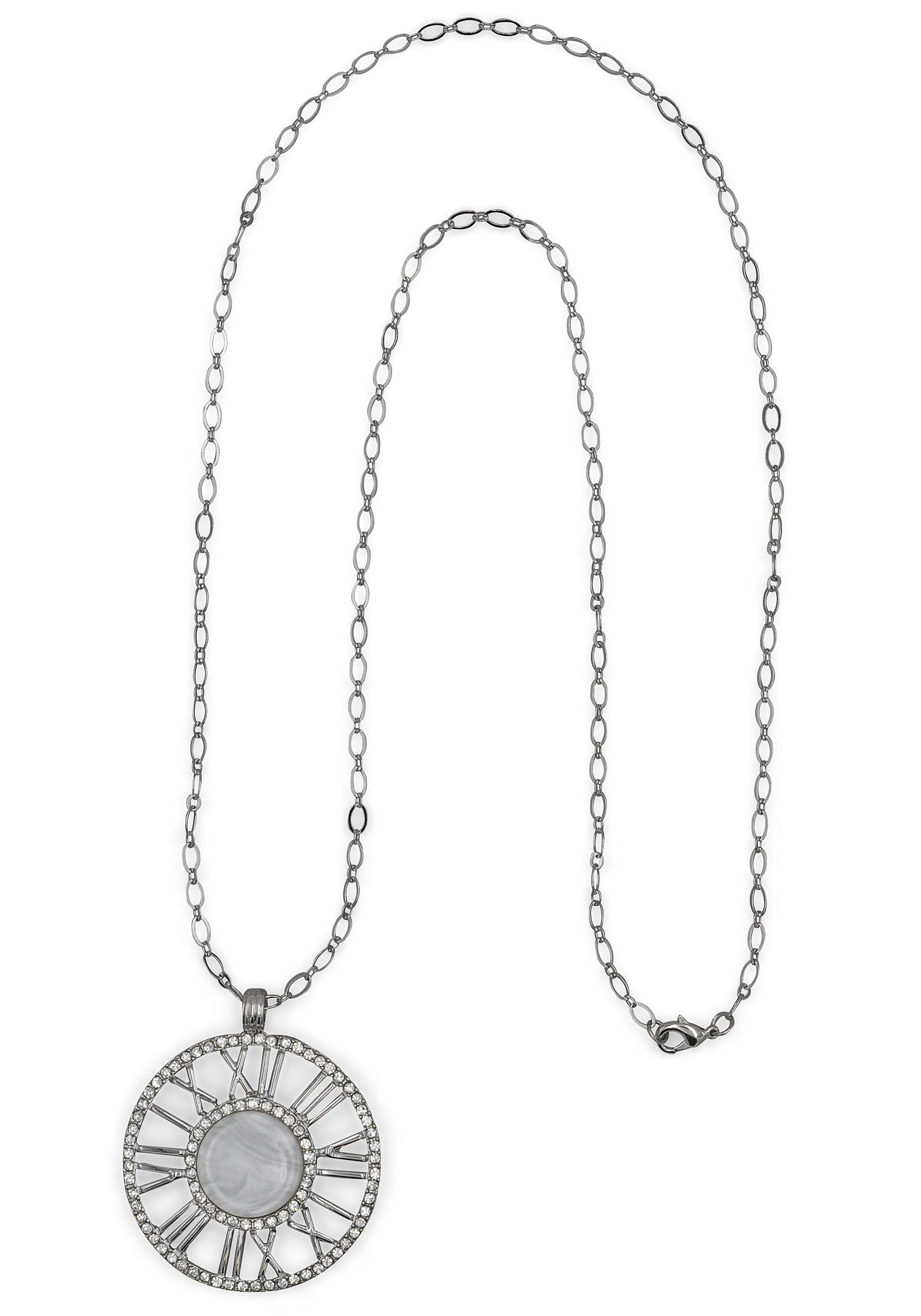 Image of J.Jayz Lange Kette »römische Zahlen«, mit Glassteinen bei Ackermann Versand Schweiz