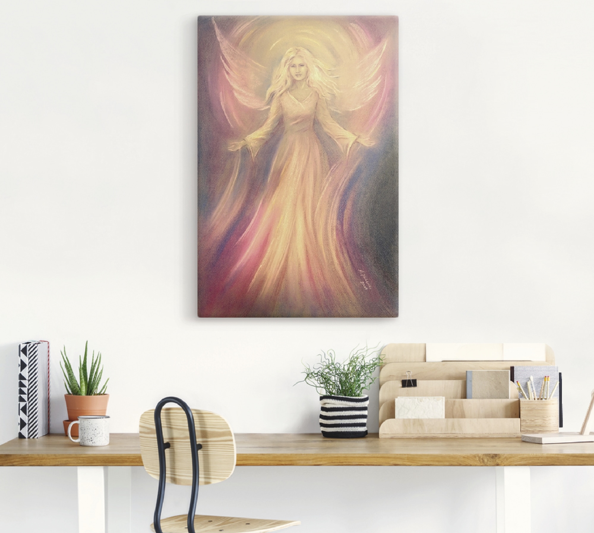 Artland Wandbild »Engel Licht Liebe - Spirituelle Malerei«, Religion, (1 St.), als Alubild, Outdoorbild, Leinwandbild, Poster, Wandaufkleber