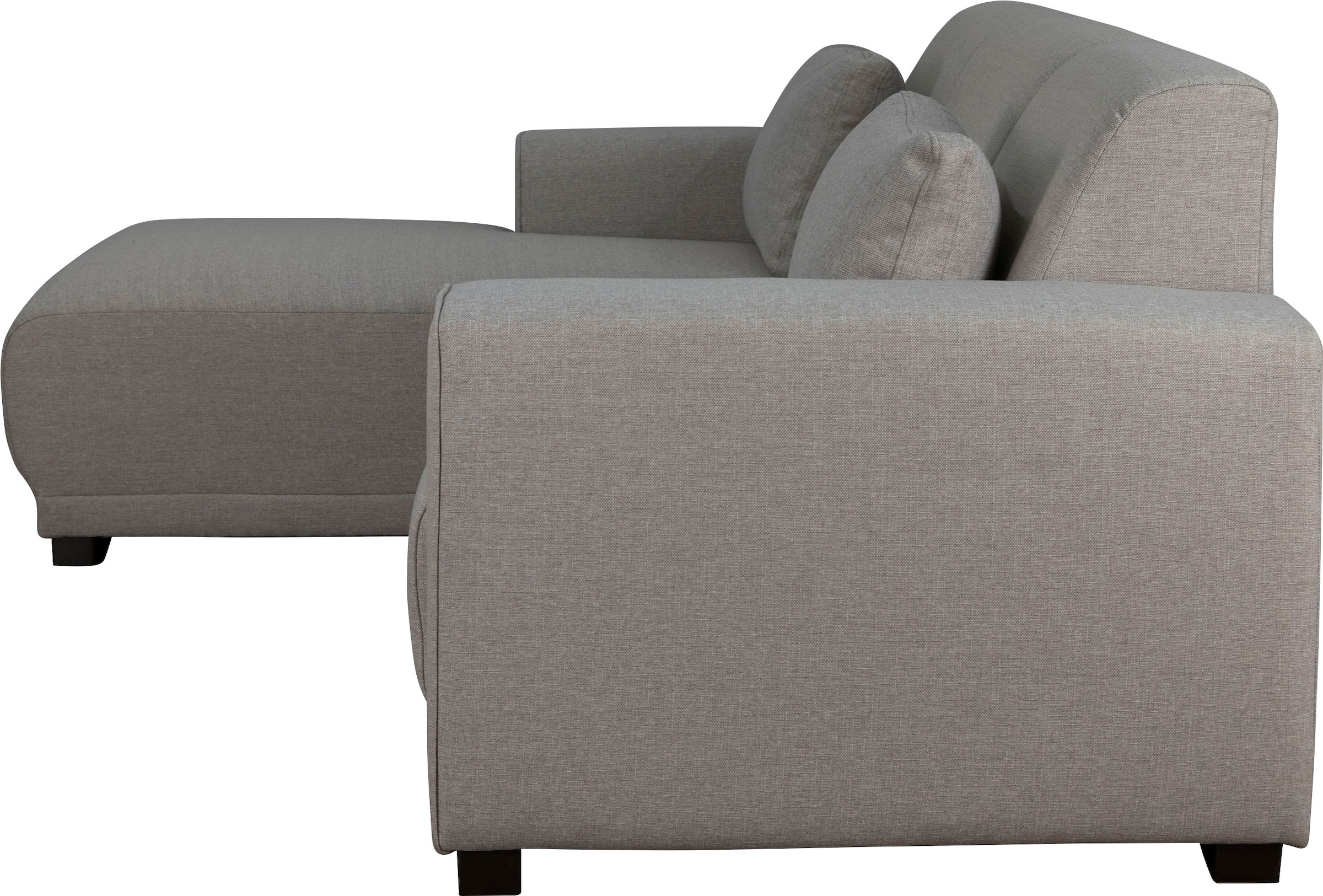 Home affaire Ecksofa »BORNHOLM L-Form mit Recamiere, Masse B/T/H: 234/162/85 cm«, Recamiere links oder rechts bestellbar, Wellenfederung, inkl. 2 Kissen