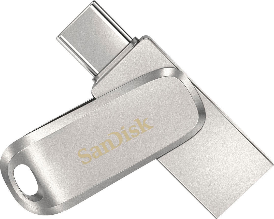 Sandisk USB-Stick »Ultra® Dual Drive Luxe USB Type-C™ 64 GB«, (USB 3.1 Lesegeschwindigkeit 150 MB/s)