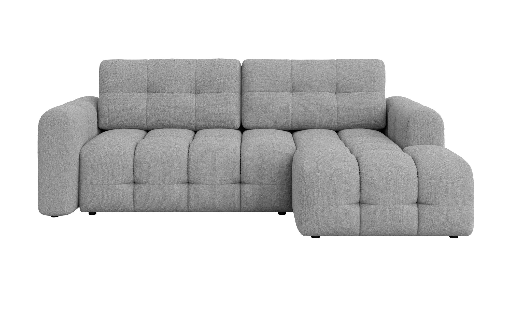 GOODproduct Canapé d'angle »Manilla, wahlweise mit Bettfunktion, B/T/H 265/170/91 cm« L-Form mit Recamiere rechts/links bestellbar, Wellenunterfederung