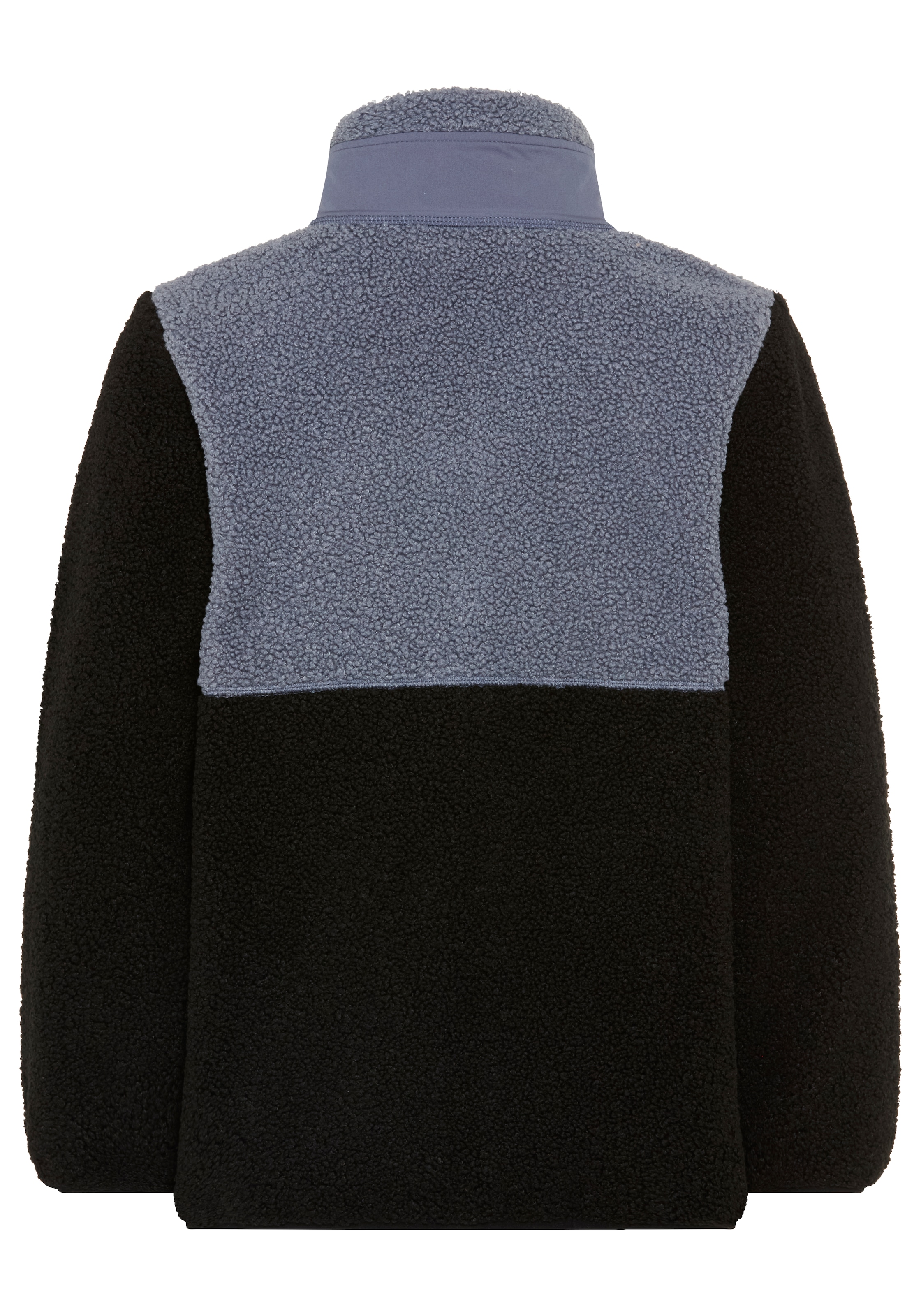 KangaROOS Veste sweat »Teddy-Fleecejacke mit kontrastfarbigen Einsatz und KangaROOS Stickerei« Veste en teddy fleece color block avec col montant