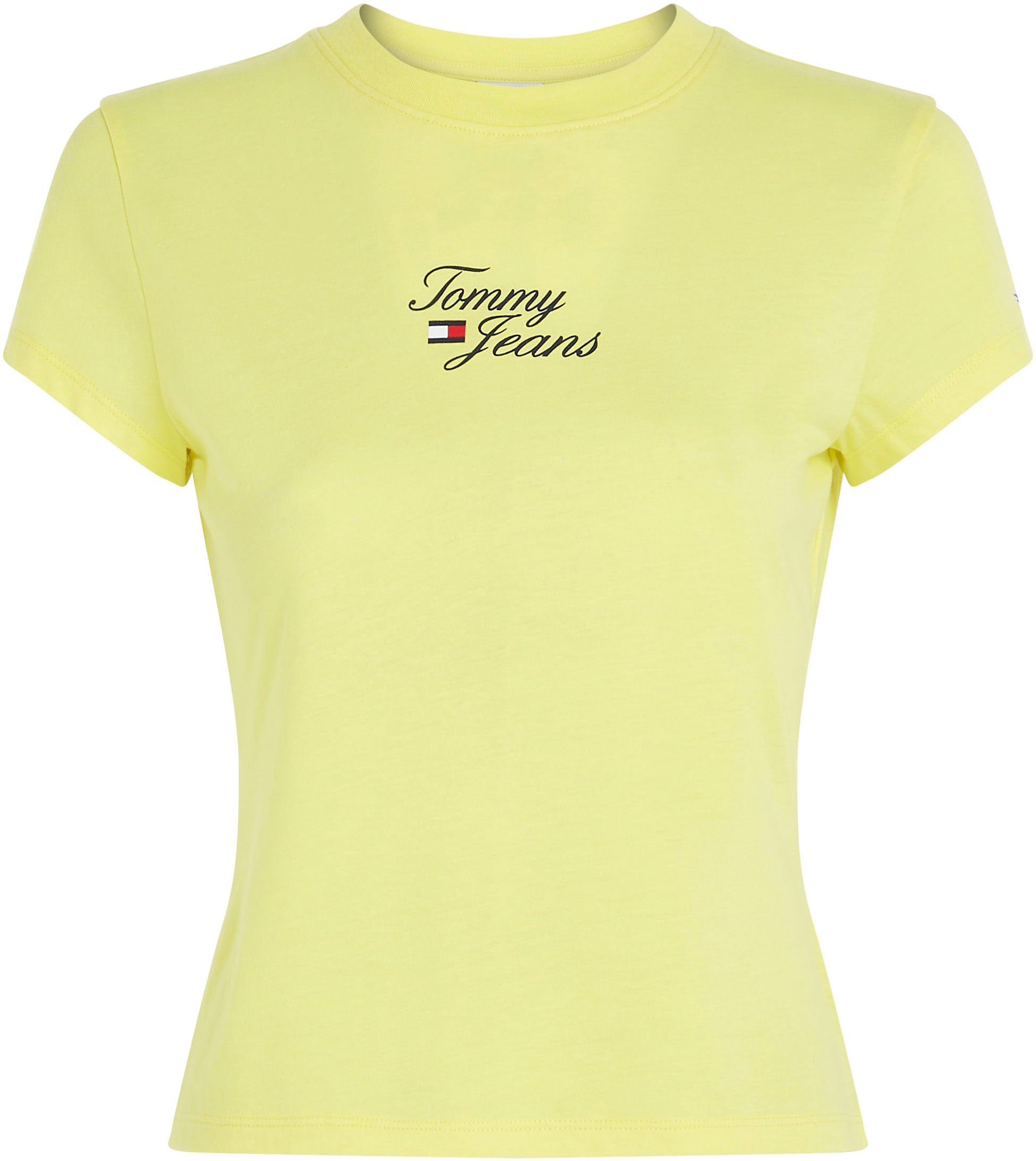 ♕ Tommy Jeans T-Shirt »TJW BBY ESSENTIAL LOGO 1 SS«, trendiges und  stylisches Damen-T-Shirt mit Logodruck versandkostenfrei auf