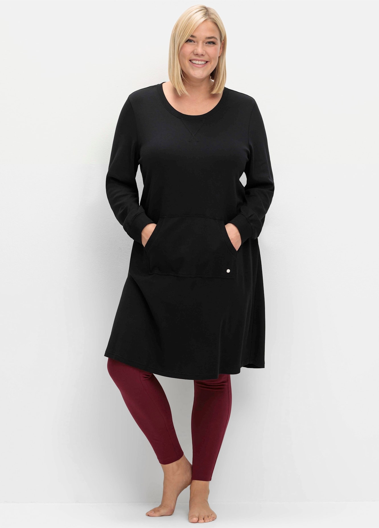 Image of Sheego Sweatkleid "Sweatkleid"
