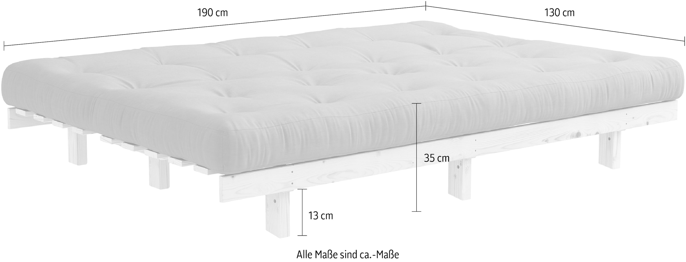 Karup Design Canapé-lit »Lean« avec fonction lit et matelas futon