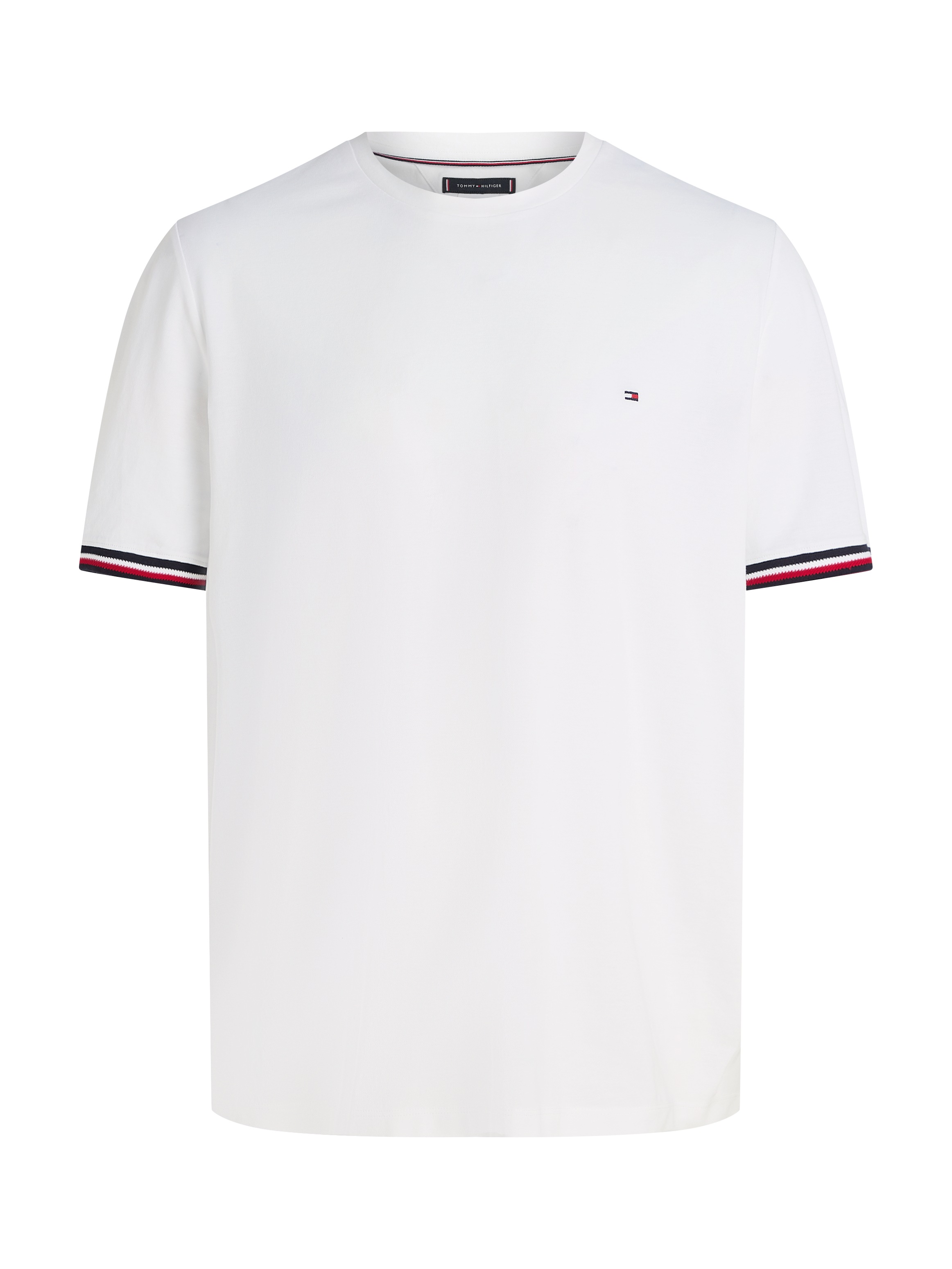 Tommy Hilfiger Big & Tall T-Shirt »BT-GLOBAL STRIPE CUFF TEE-B«, Grosse Grössen