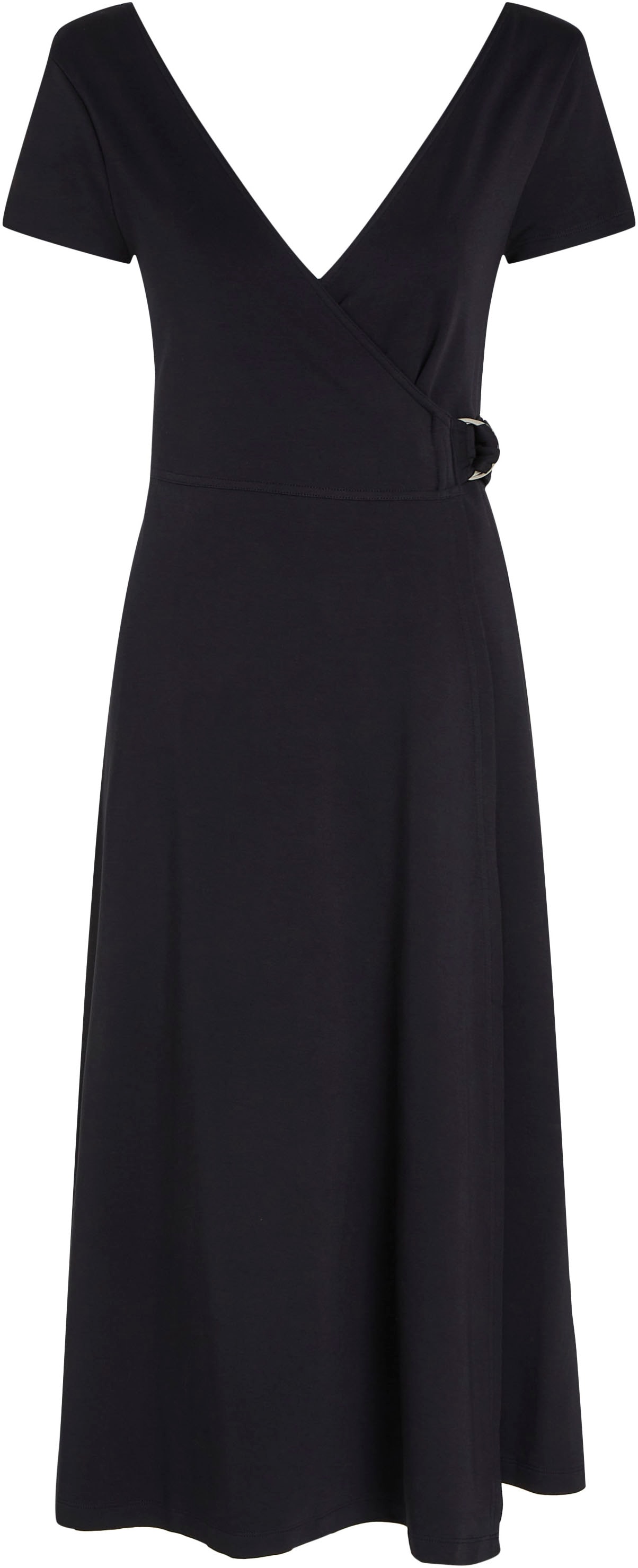 Tommy Hilfiger Wickelkleid »UTILITY WRAP MIDI DRS SS«, mit verstellbarem Gürtel