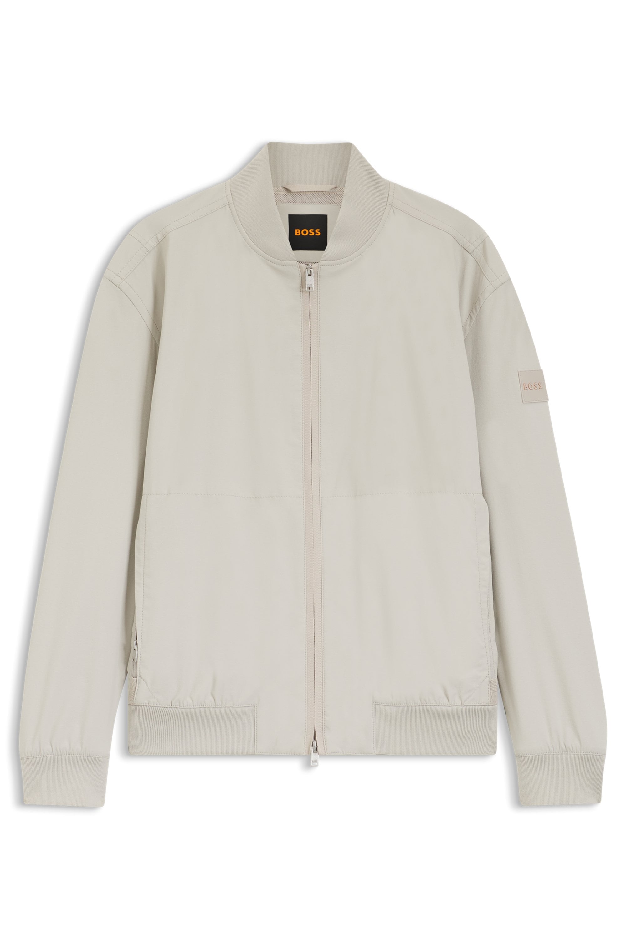 BOSS ORANGE Blouson »Osruf« Rippbündchen, Regular Fit, 2-wege-Reissverschluss