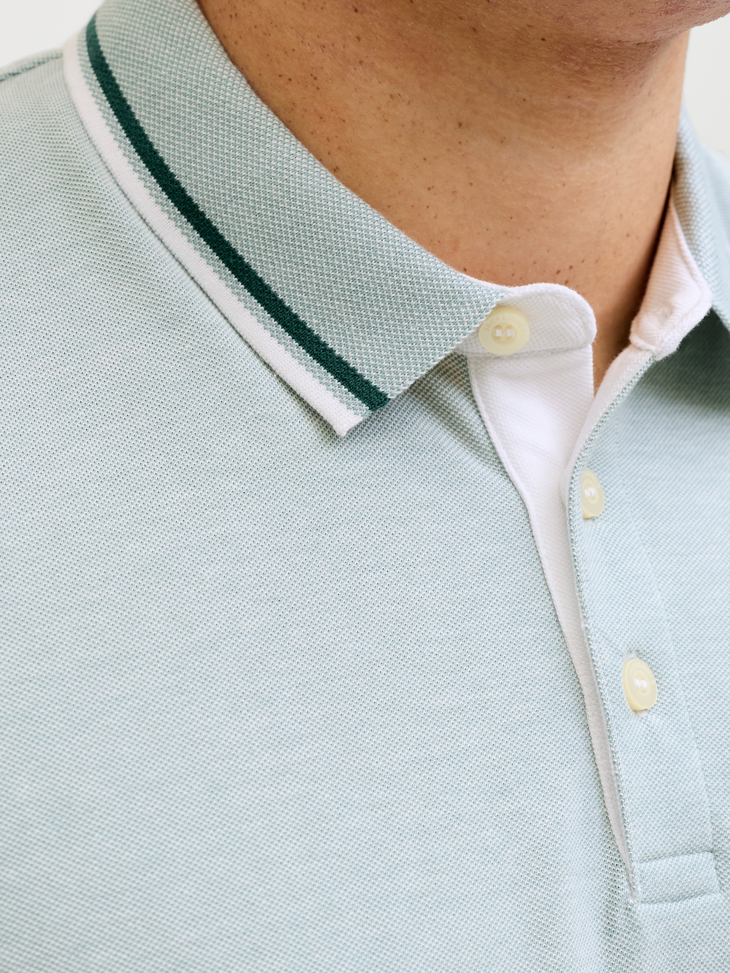 Jack & Jones PlusSize Poloshirt »JJEPAULOS POLO SS NOOS PLS« Baumwolle, regular fit