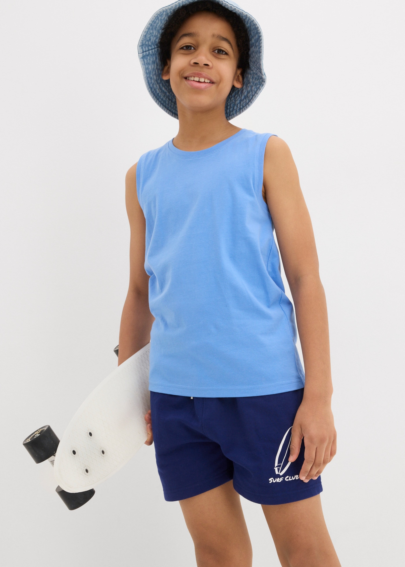 bonprix Débardeur Paquet, lot de 5,  en coton, sans manches, regular fit, lot de 5