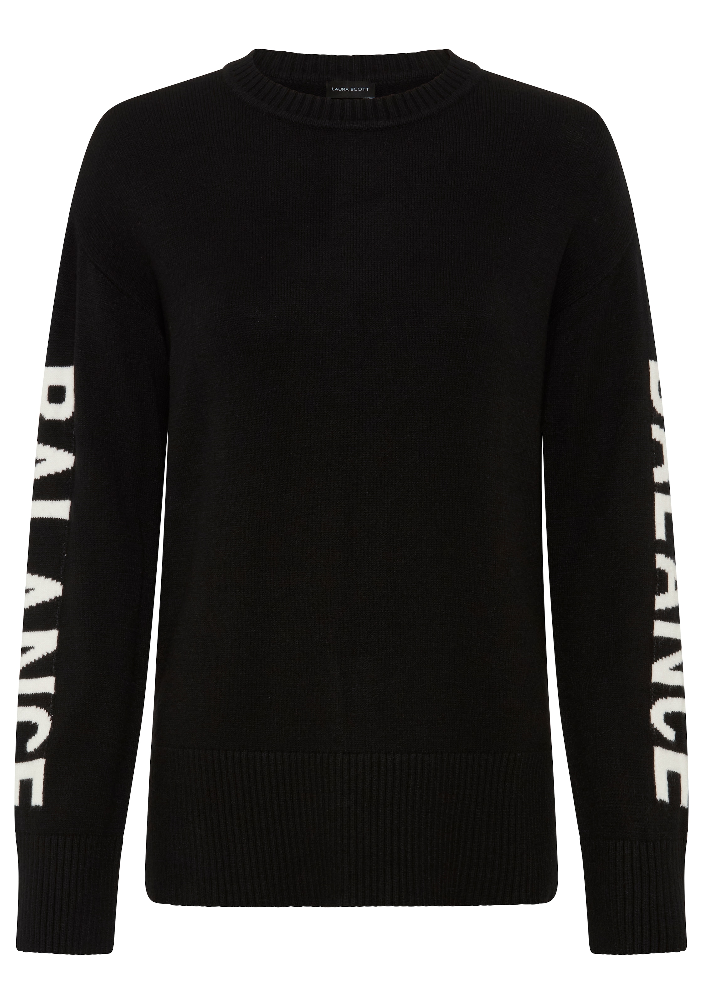 Laura Scott Strickpullover »mit Jacquardmuster« mit moderner Passform