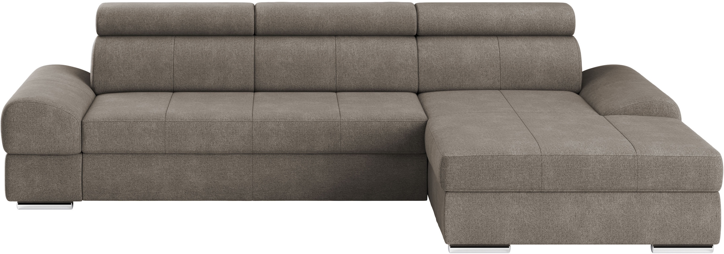 sit&more Ecksofa »Broadway L-Form«, inklusive Kopfteilverstellung, wahlweise mit Bettfunktion