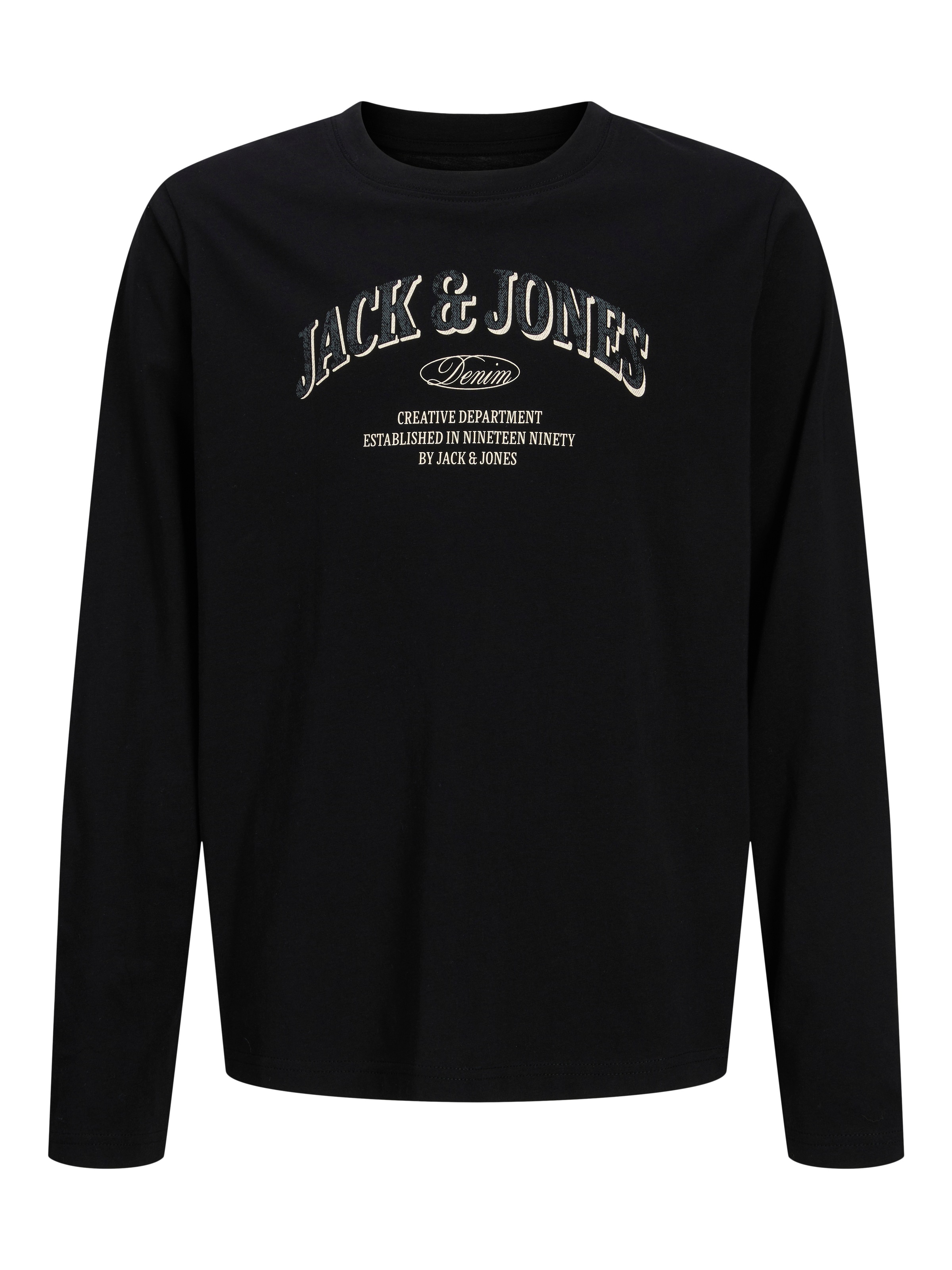 Jack & Jones Junior Langarmshirt »JJEDENVER LOGO TEE LS O-NECK SN JNR« Baumwolle, relaxed fit