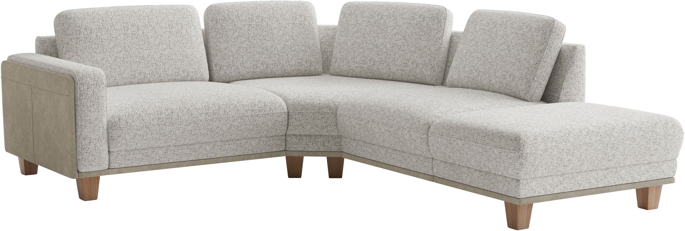 sit&more Ecksofa »Concept« Modernes Sofa in drei Fussfarben zur Auswahl