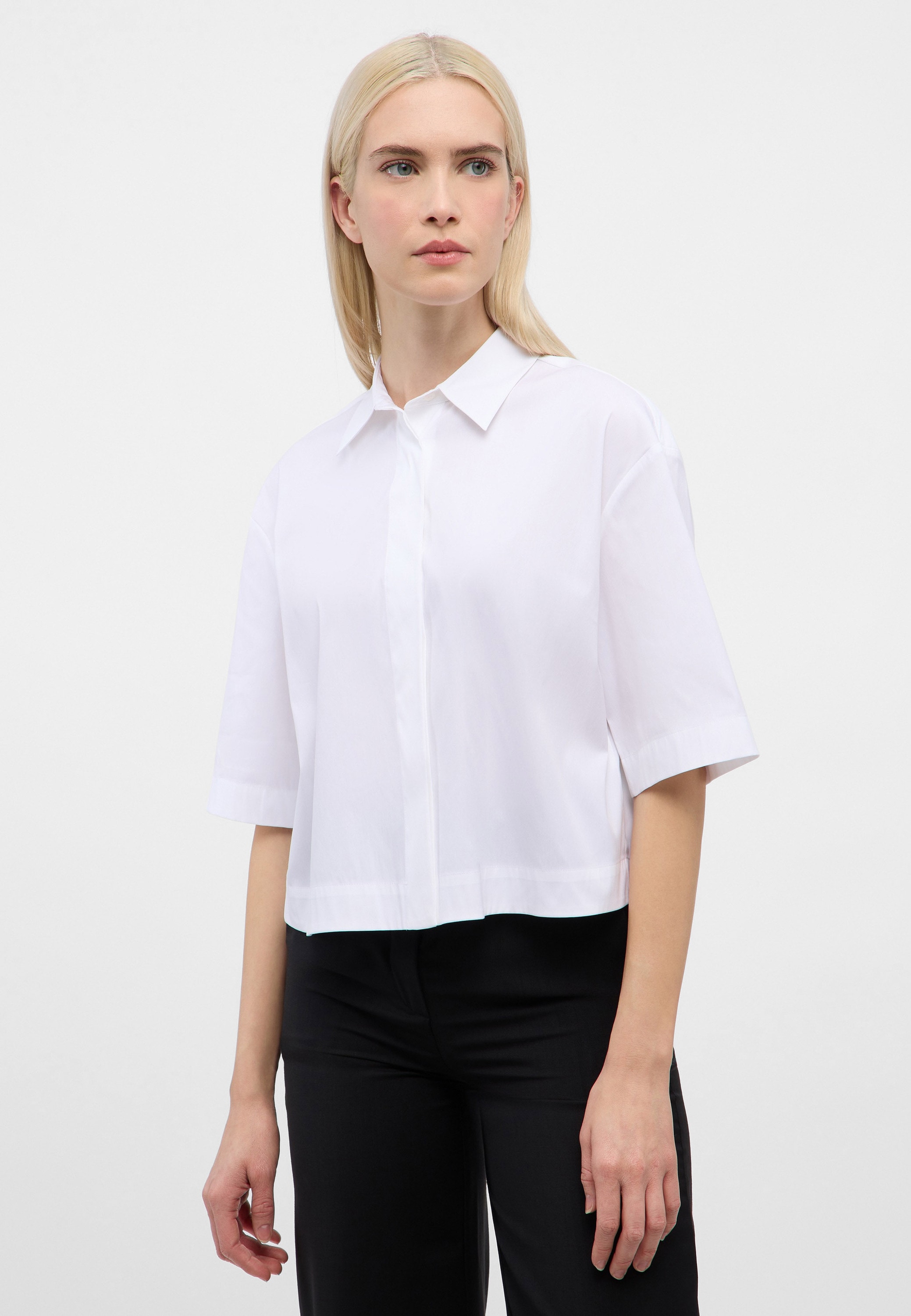 Eterna Blouse chemise »OVERSIZE FIT« EASY IRON (bügelleicht)