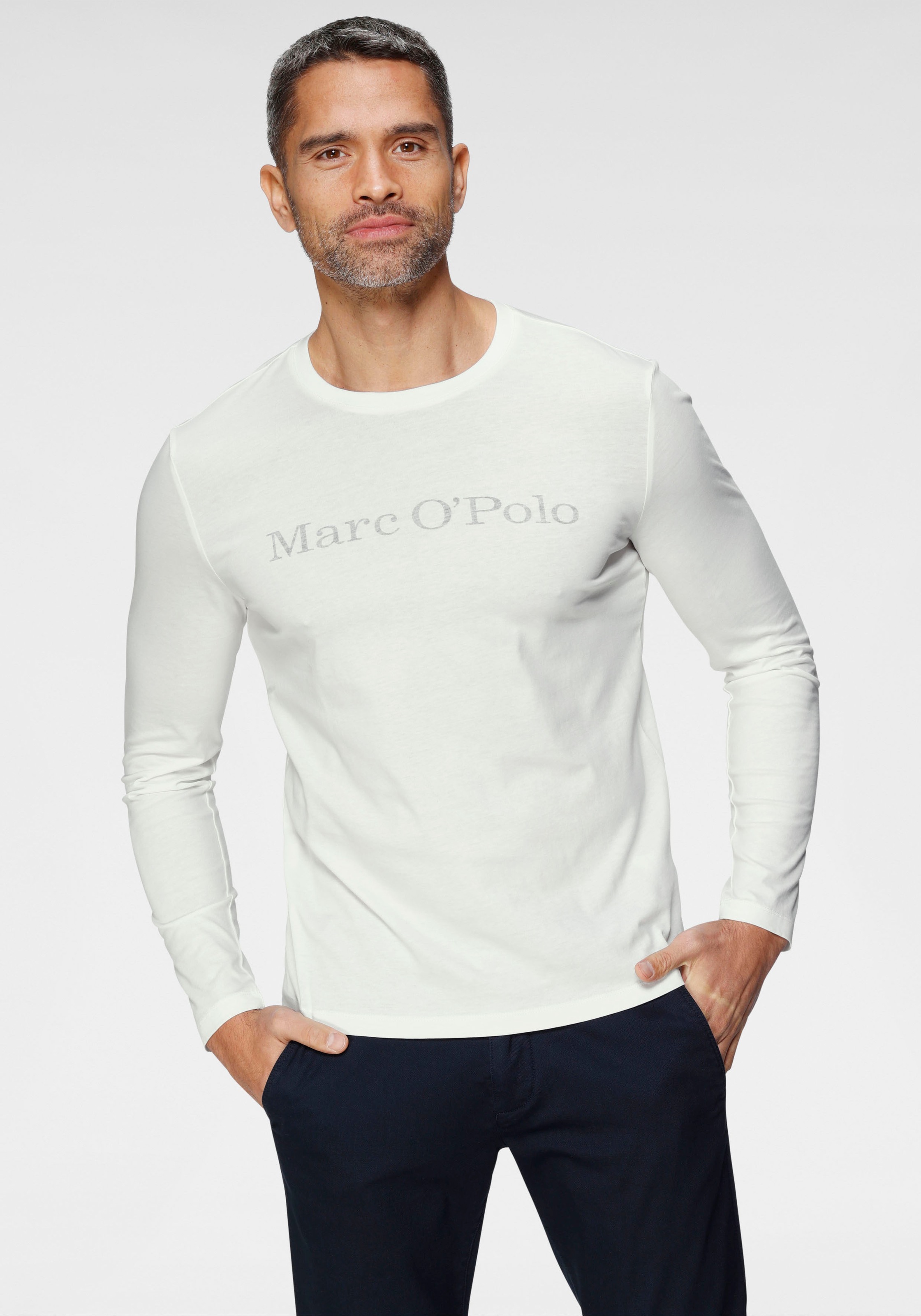 Image of Marc O'Polo Langarmshirt, mit Mar O`Polo Druck bei Ackermann Versand Schweiz