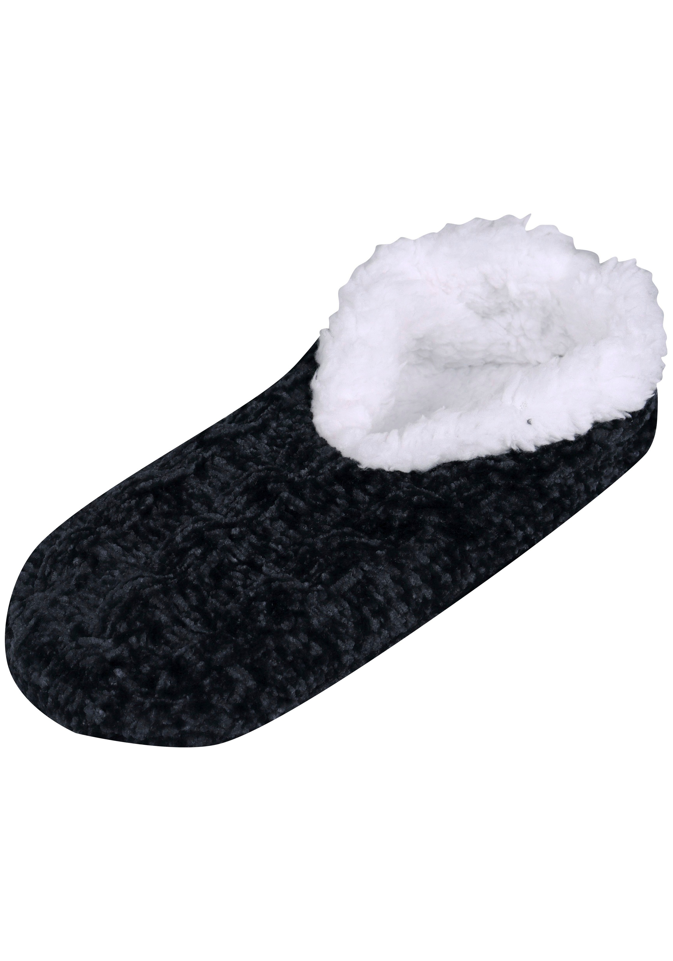 Image of Capelli New York Socken 1 Paar tlg. mit flauschigem Kunstfellfutter
