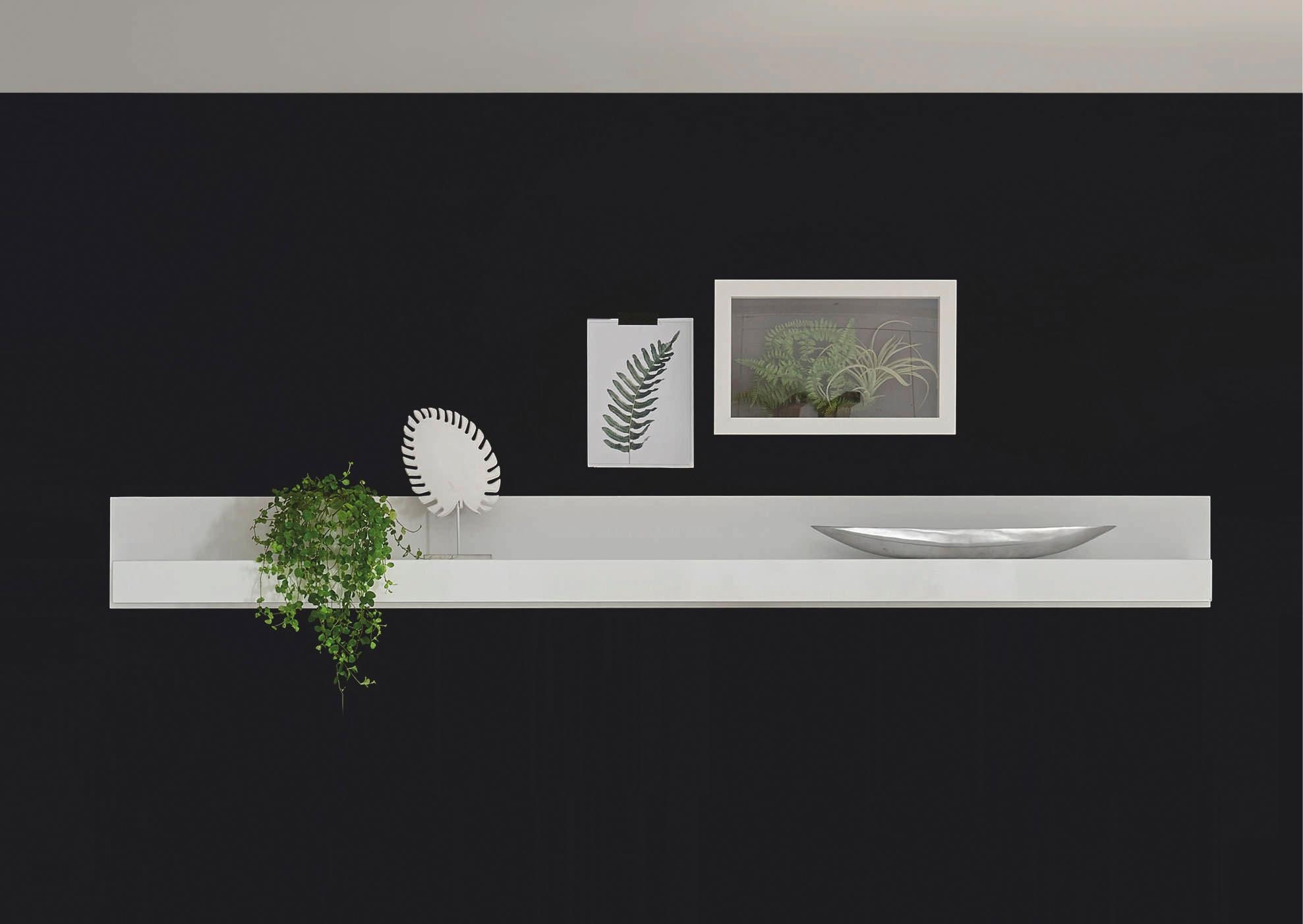 Image of Home affaire Wandboard "Carat, modernes Wandregal, Wandhalter mit Ablagefach, 217 cm breit" vielseitig einsetzbares Hängeregal, in Weiss Hochglanz