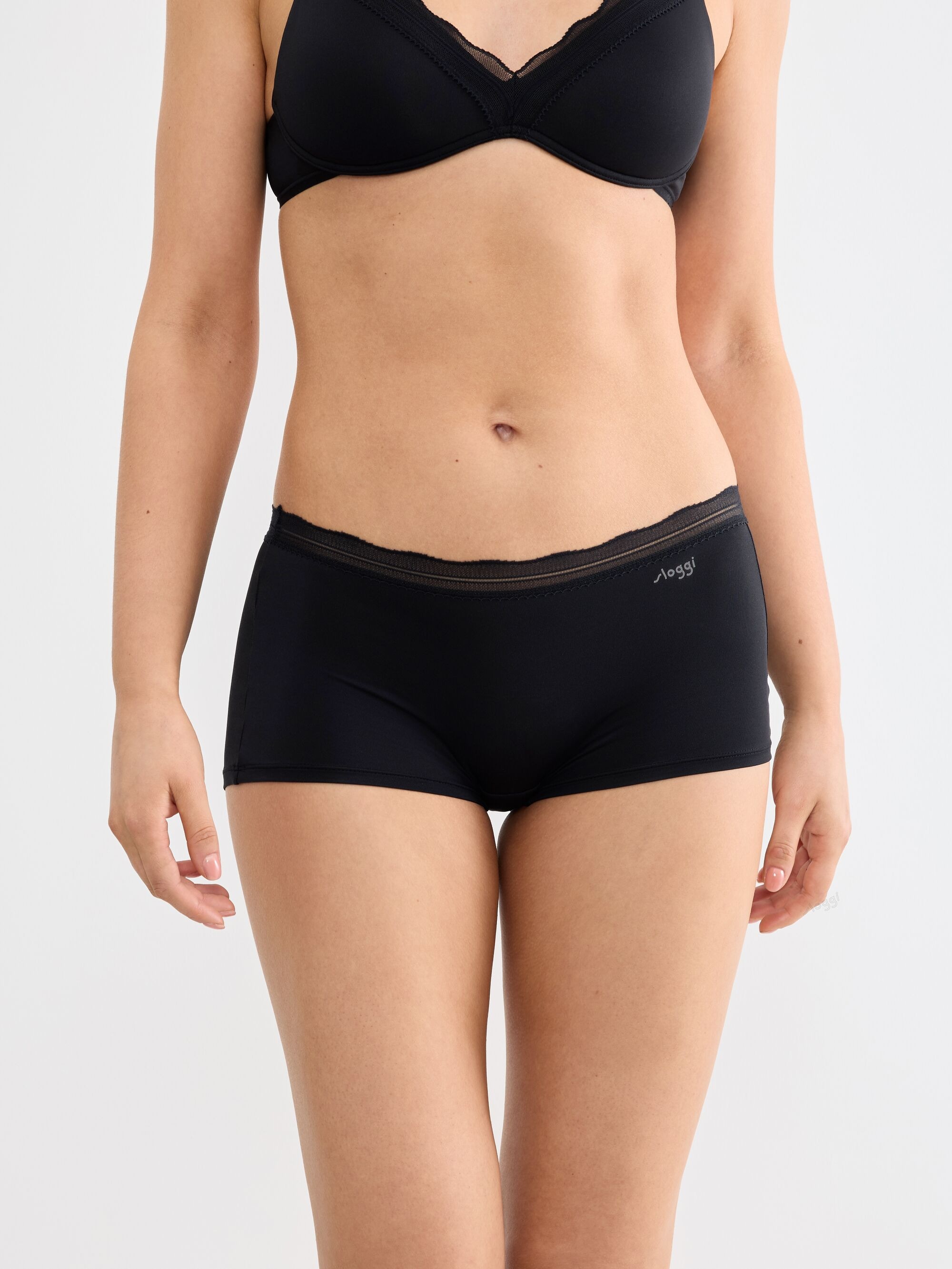 sloggi Panty »GO Blush Short 2P« avec détails en dentelle
