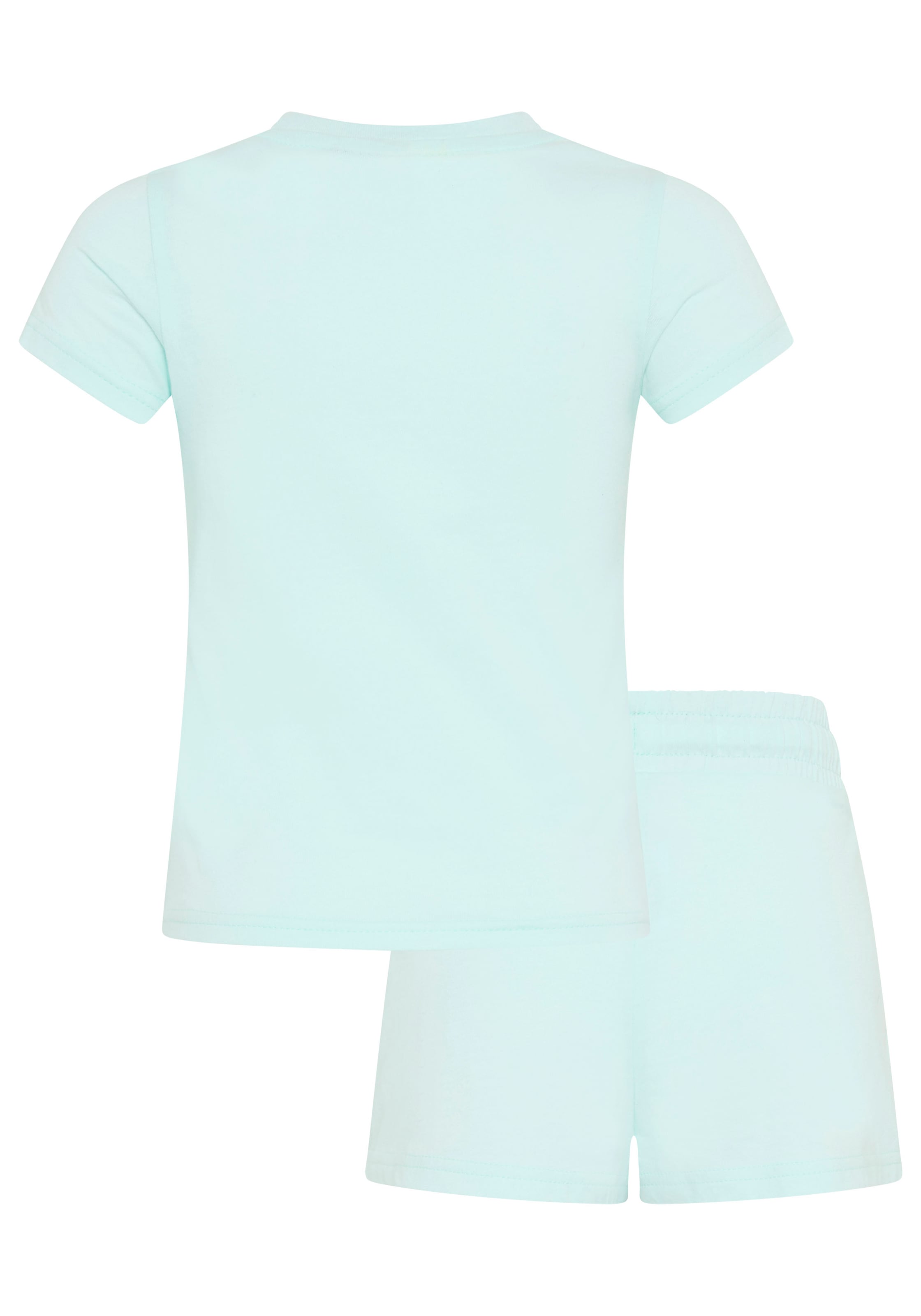 KIDSWORLD Shirt & Shorts »STITCH 2tlg. Set von Disney« Set, 2 tlg. verschiedene Grössen, bedrucktes Design, aus Baumwolle