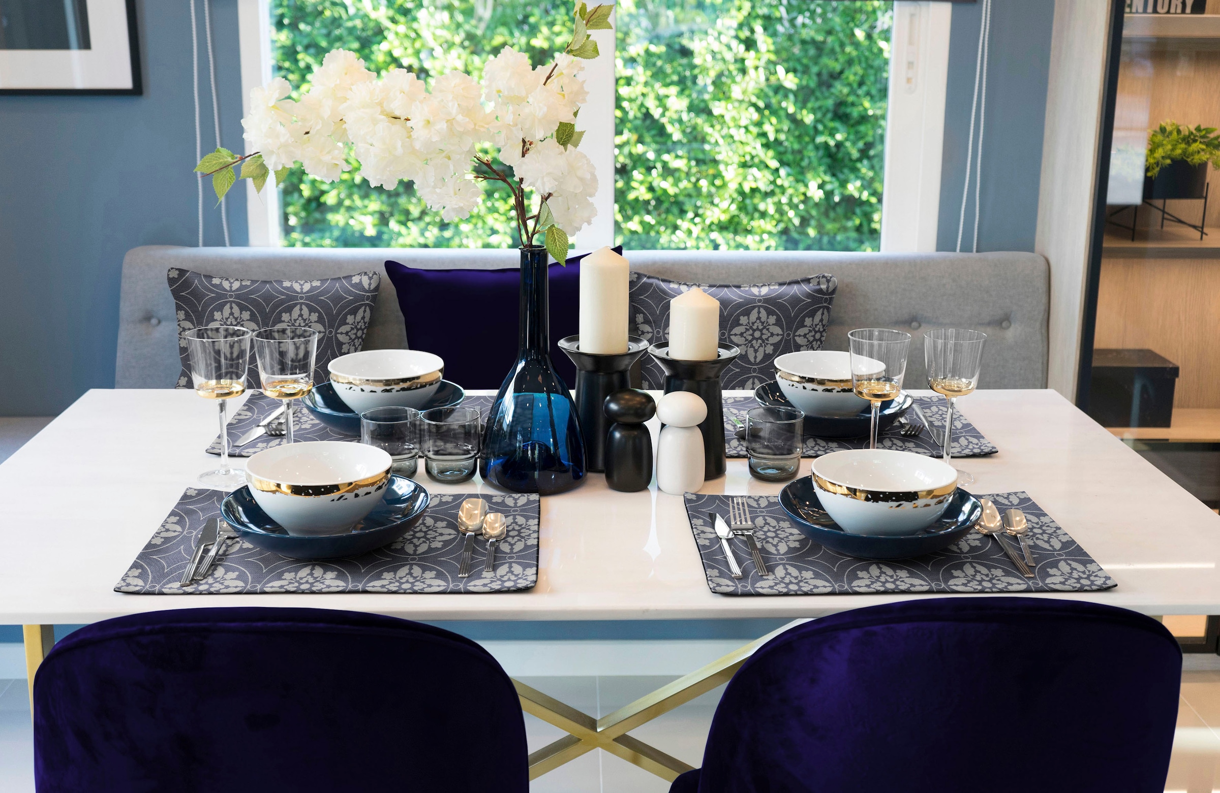 Image of Adam Platzset "Romantic Puligny" GOTS organic,zertifiziert durch CERES 0242,Made in Germany