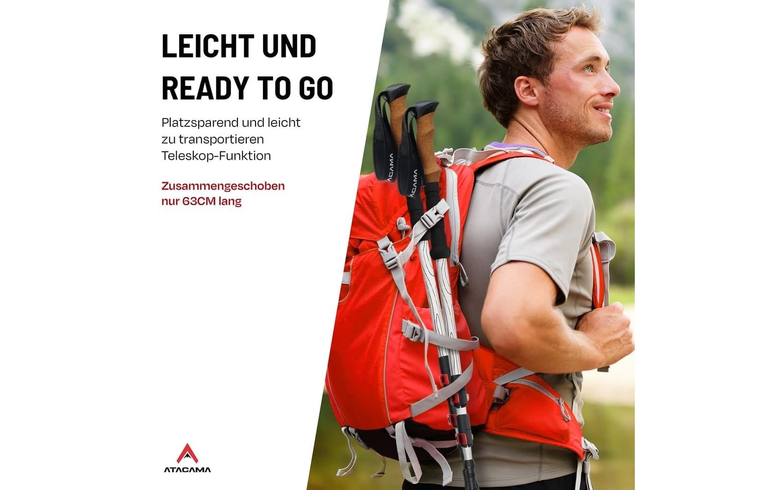   Bâtons de marche nordique »Atacama 110-135 cm«