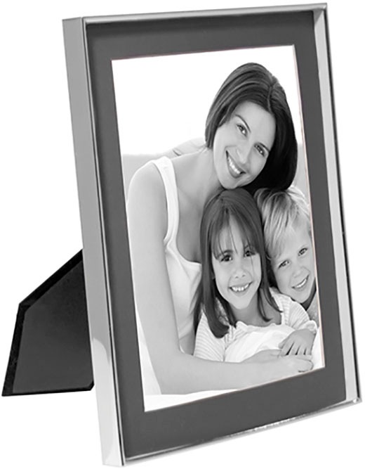Image of Fink Einzelrahmen »Kim, silberfarben«, (3 St.), Fotorahmen, Rahmen, versilberfarbent, graues Passepartout, für Bildformate 10x10, 10x15, 13x18 und 20x25, Wohnzimmer bei Ackermann Versand Schweiz