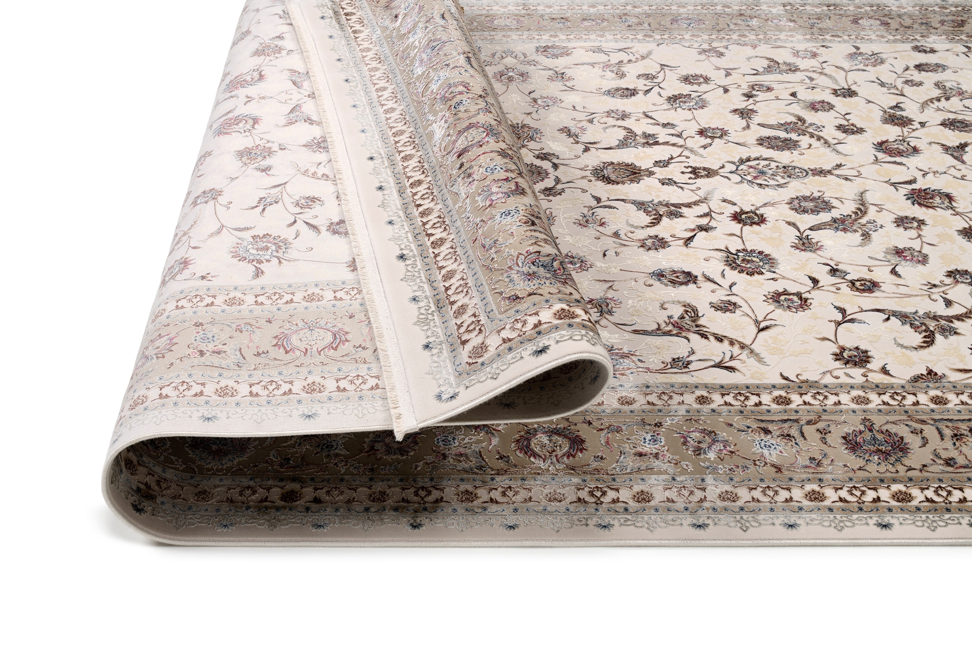 OCI DIE TEPPICHMARKE Teppich »MYSTIC HERITAGE«, rechteckig, 7 mm Höhe, florale Muster in 3D-Optik, maschinell gewebt, Viskose