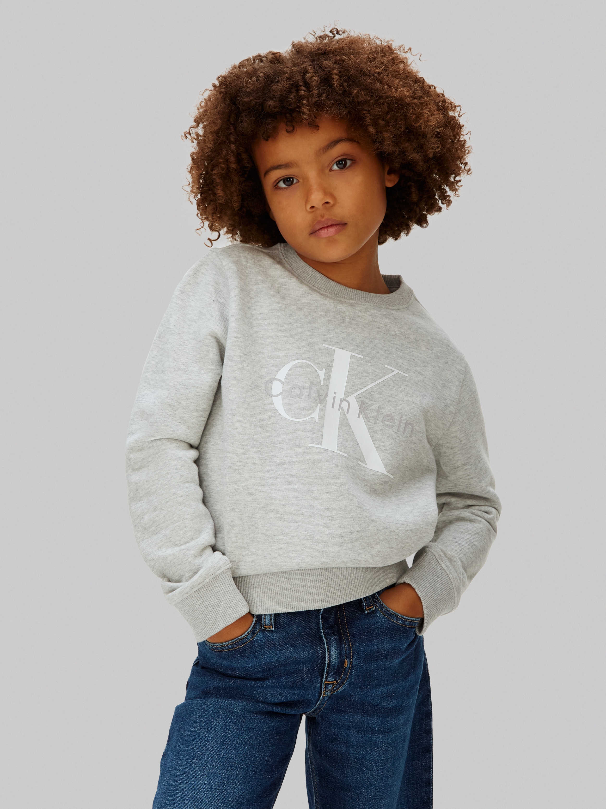 Calvin Klein Jeans Sweatshirt »MONO LOGO«, Regular fit für Kinder, mit Logoschriftzug
