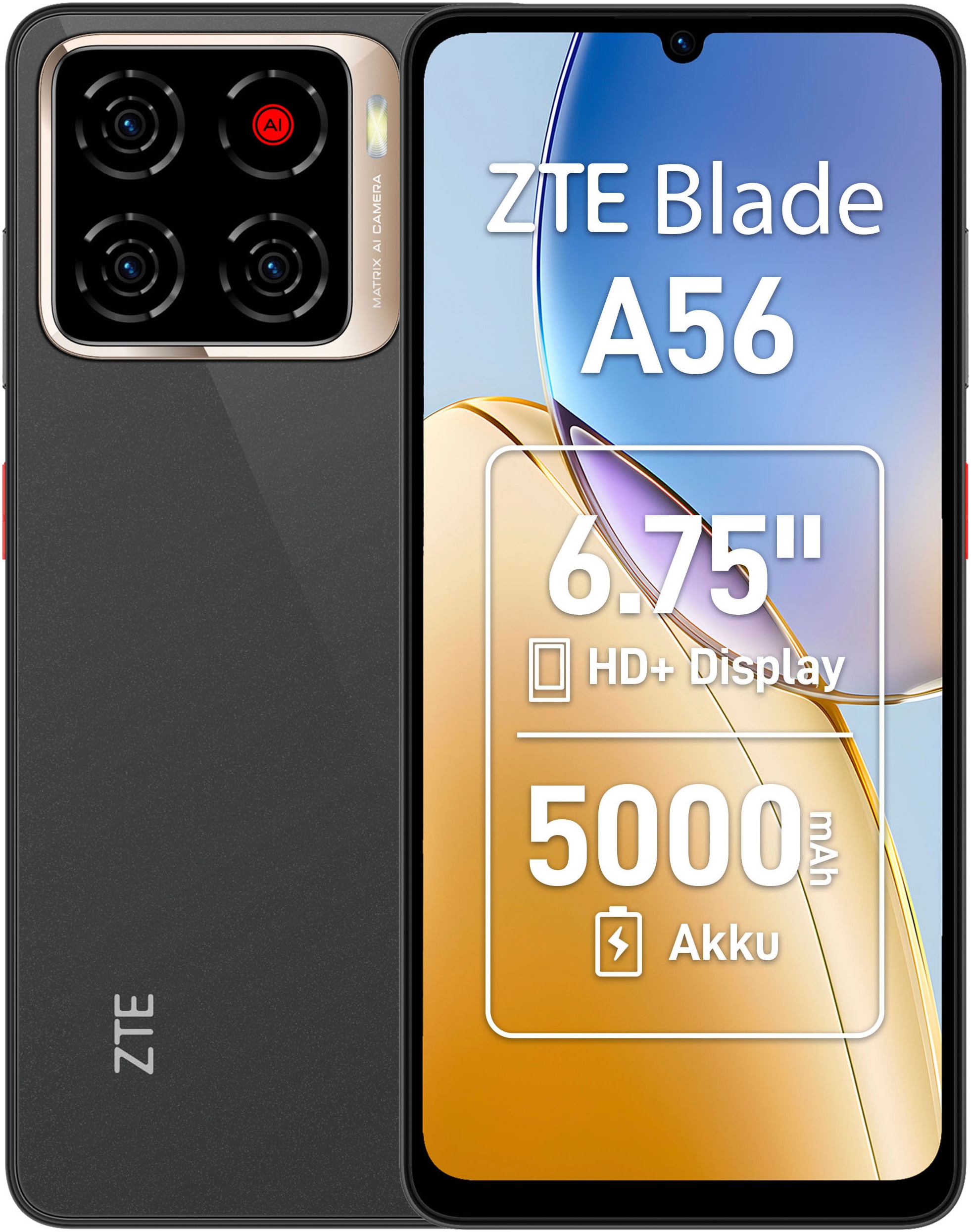 Image of ZTE Smartphone "Blade A56" Celestial Black