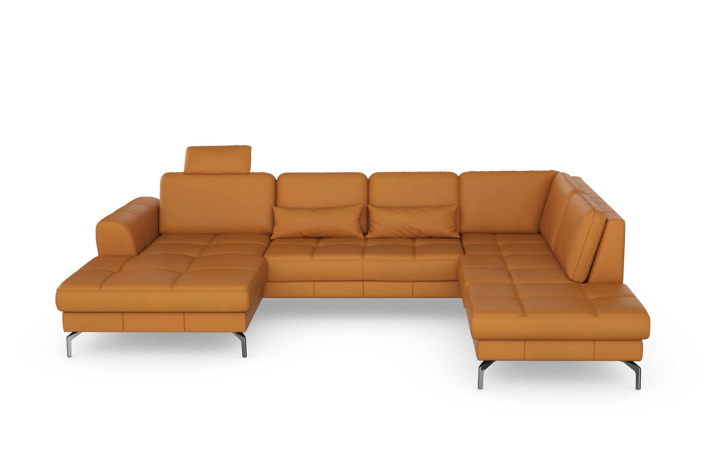 Image of sit&more Wohnlandschaft "Bendigo U-Form" inklusive Sitztiefenverstellung, Bodenfreiheit 15 cm, in 2 Fussfarben