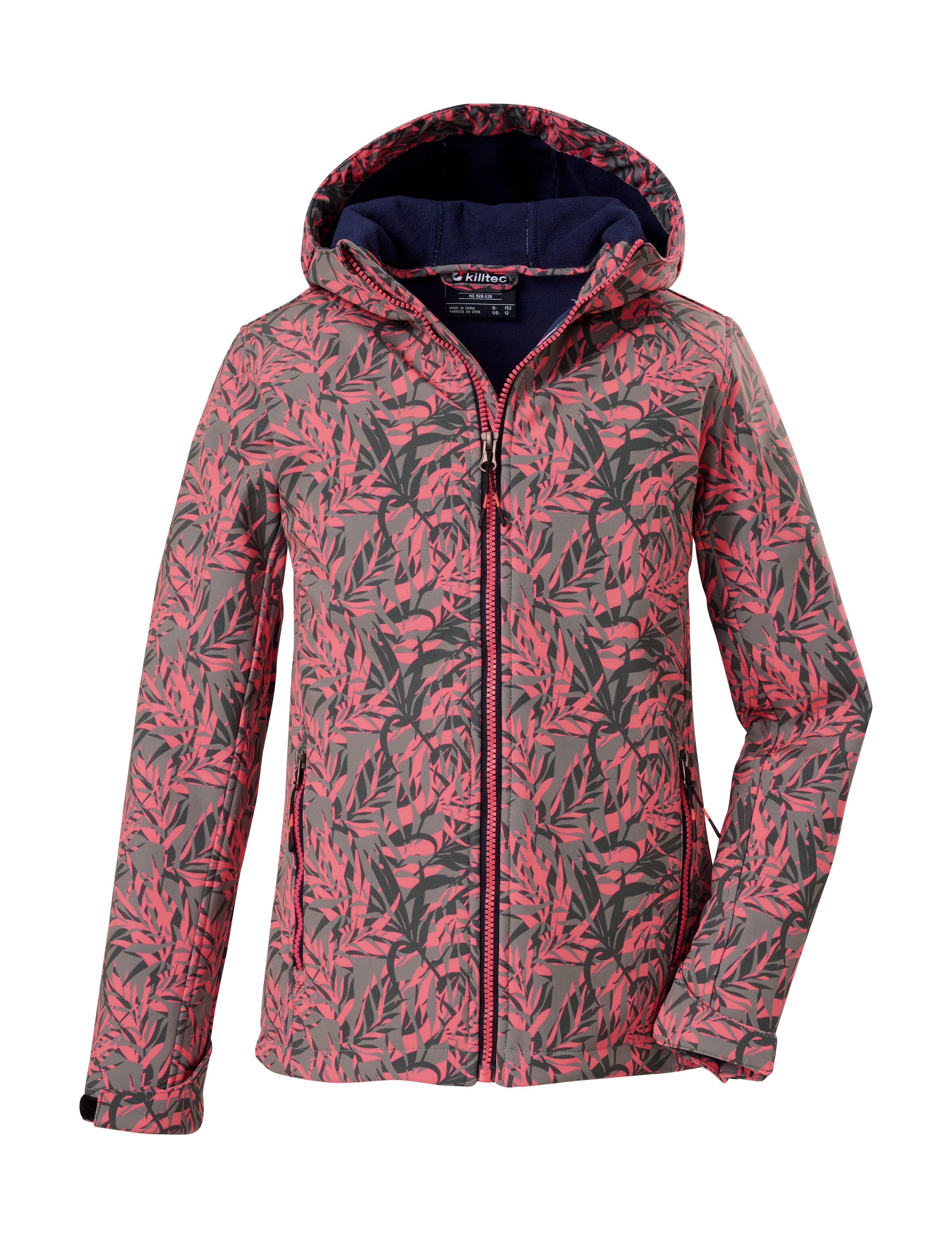 Killtec Softshelljacke »Mädchen Softshelljacke Print«, Wasserdicht, windabweisend, atmungsaktiv, modischer Print, PFAS-frei