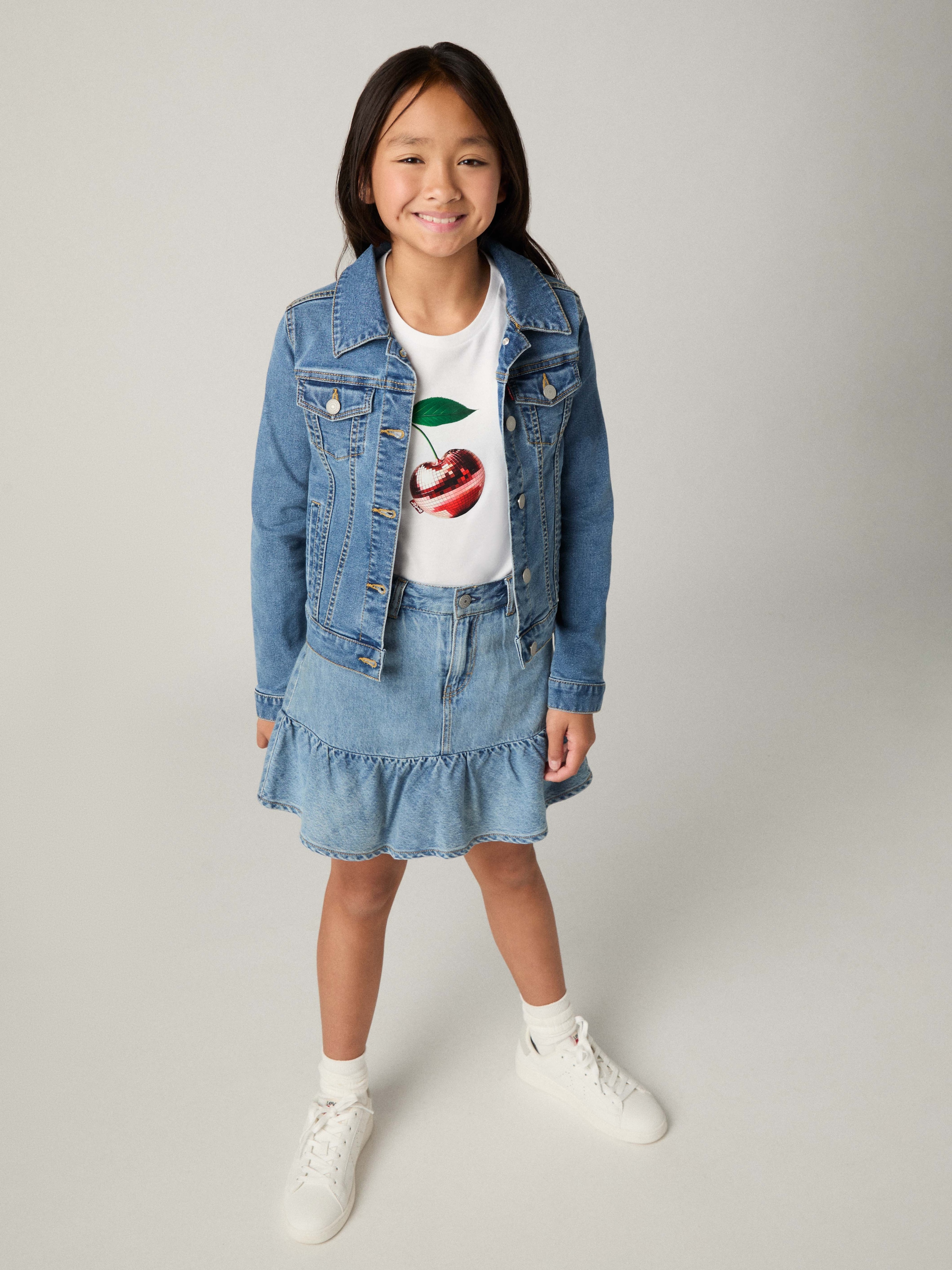 Image of Levis Kids Jeansjacke "STRETCH TRUCKER JACKET" ohne Kapuze for GIRLS