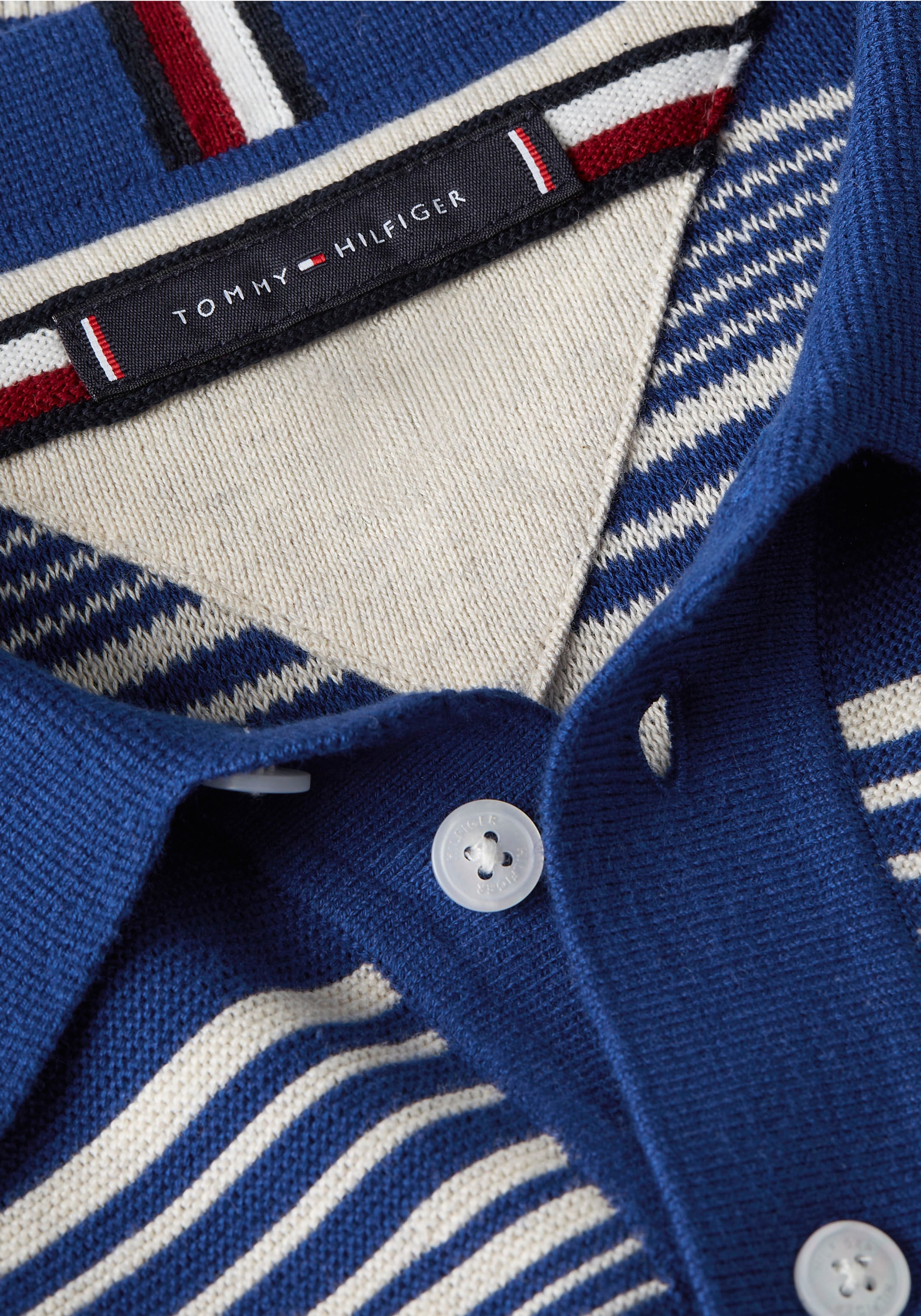 Tommy Hilfiger Polokragenpullover »CRAFTED STRIPE LS POLO«
