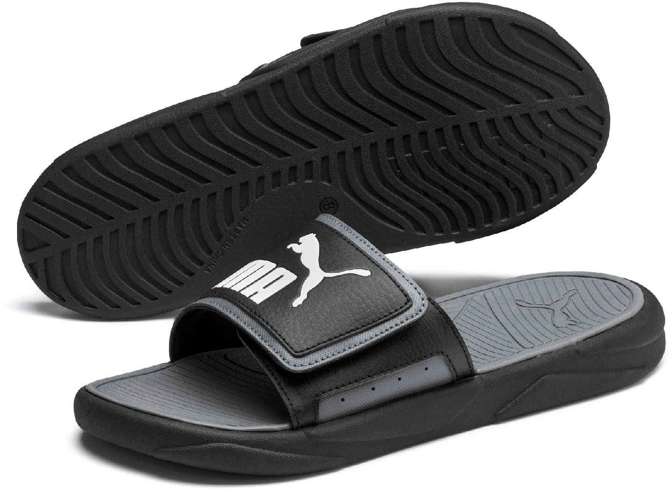Image of PUMA Badesandale "ROYALCAT COMFORT" mit voll verstellbarem Obermaterial, rutschhemmende Laufsohle