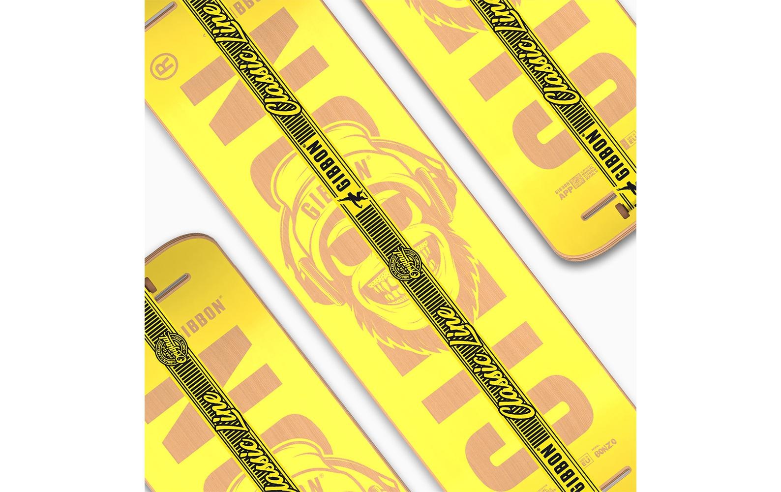 Gibbon Balanceboard »Slackboard Set Bonzo Classic Buche«