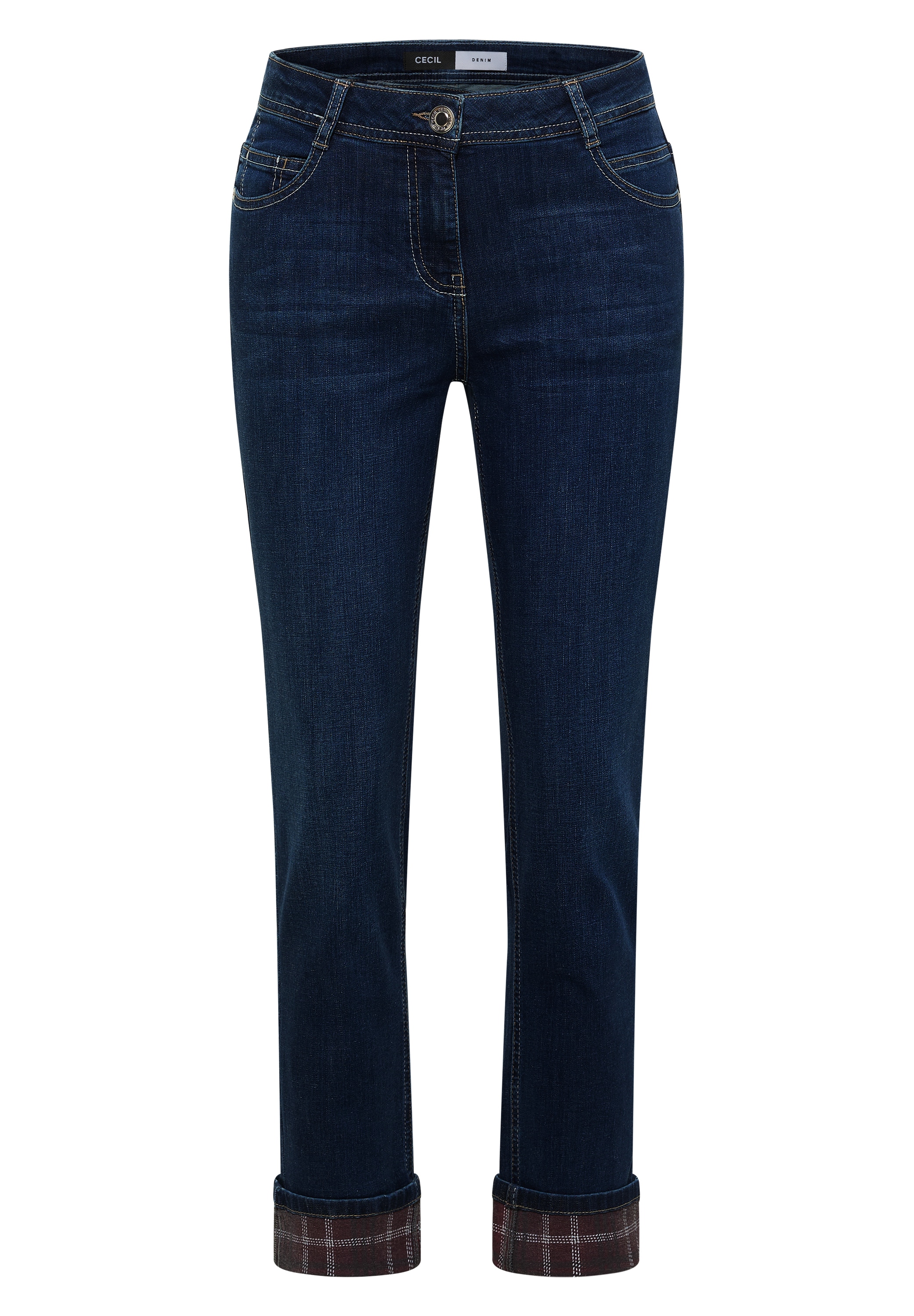 Cecil Straight-Jeans »Style Scarlett« mit Turn-Up-Detail