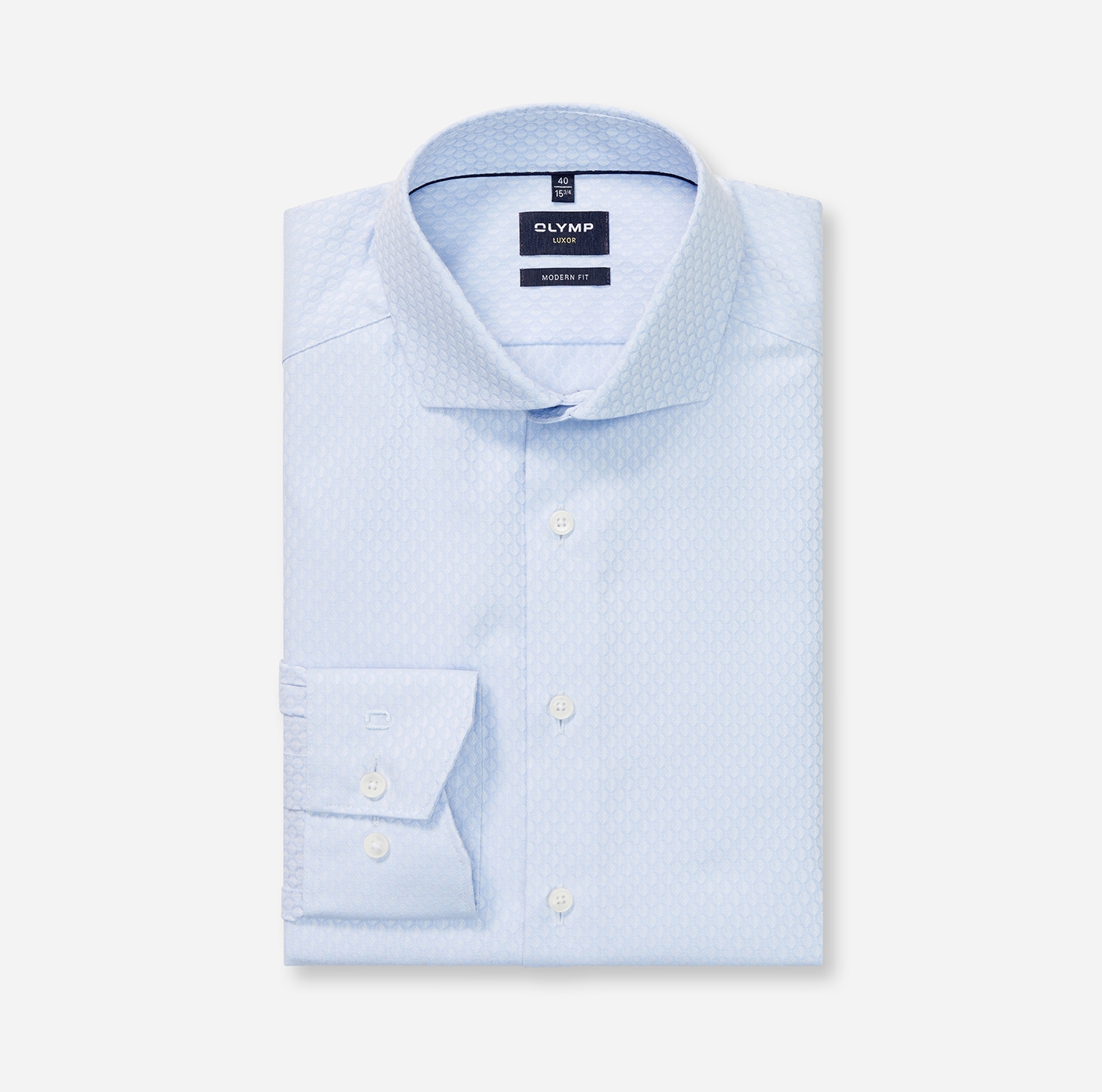 OLYMP Chemise à manches longues »Luxor modern fit« structure fine, chemise business, col Royal-Kent, coupe moderne