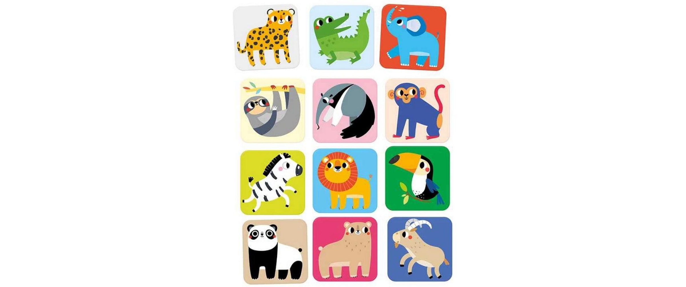   Lernspielzeug »Banana Panda Memo-Spiel Suuuper Size Wild Animals Pappe 30 Teile«