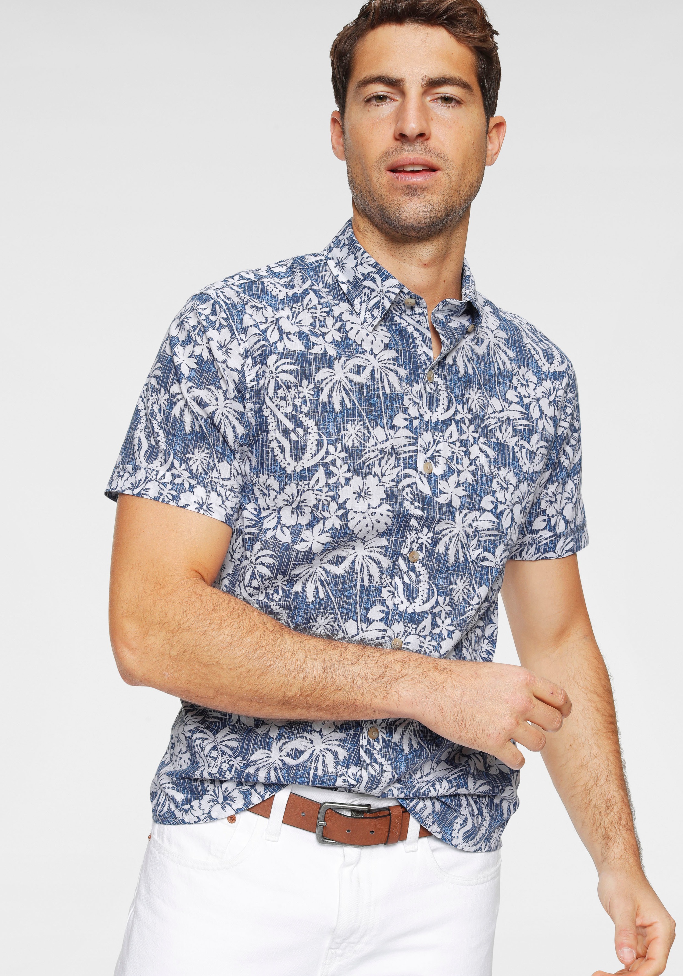 Image of IZOD Kurzarmhemd, mit Blumenmuster bei Ackermann Versand Schweiz