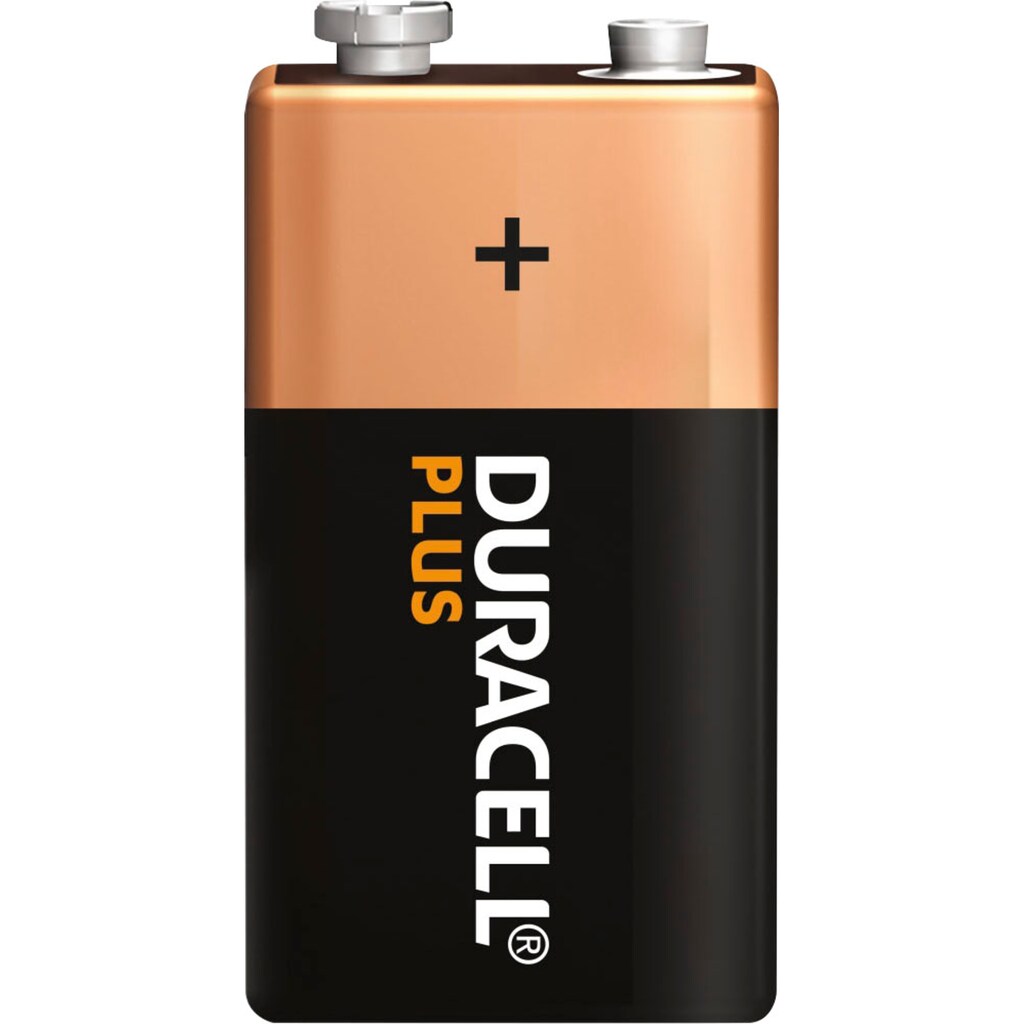 Duracell Batterie »2er Pack Plus«, 6LR61, (Packung, 2 St.)