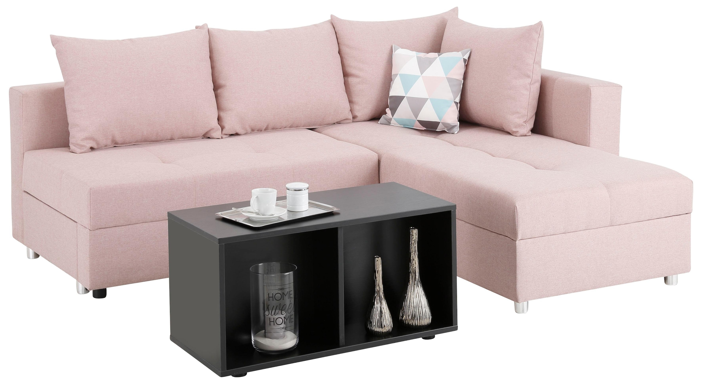 Home affaire Ecksofa Italia, mit Bettfunktion und Bettkasten