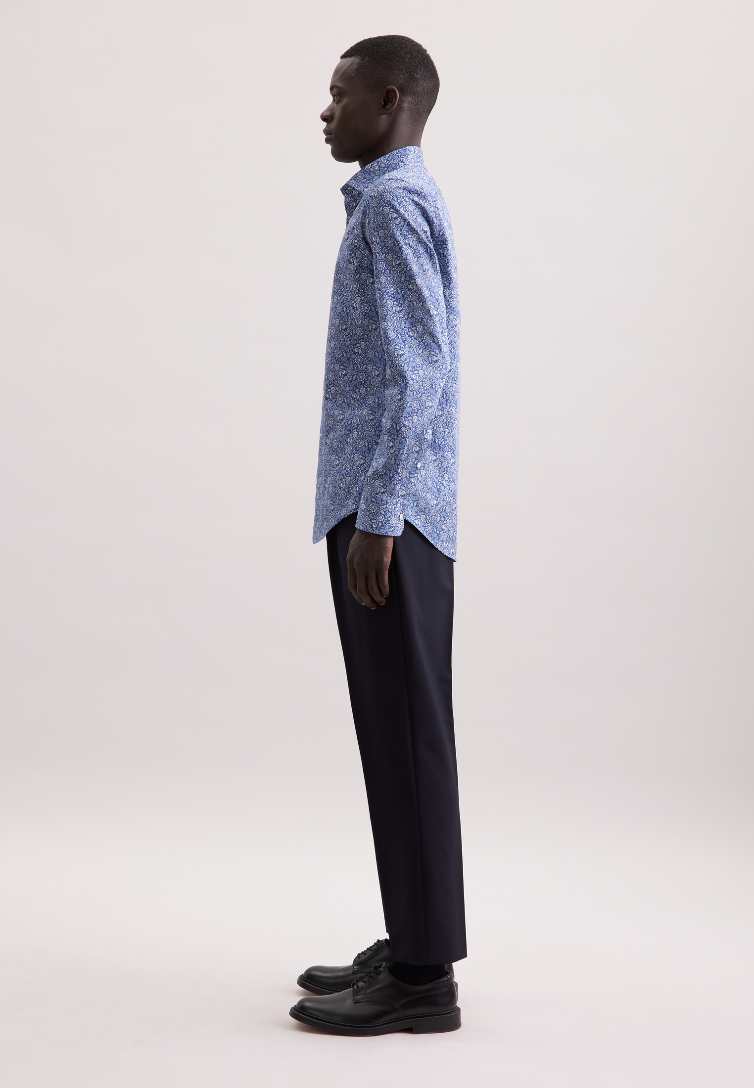 seidensticker Businesshemd »Schwarze Rose« Slim 1/1 Kentkragen Paisley