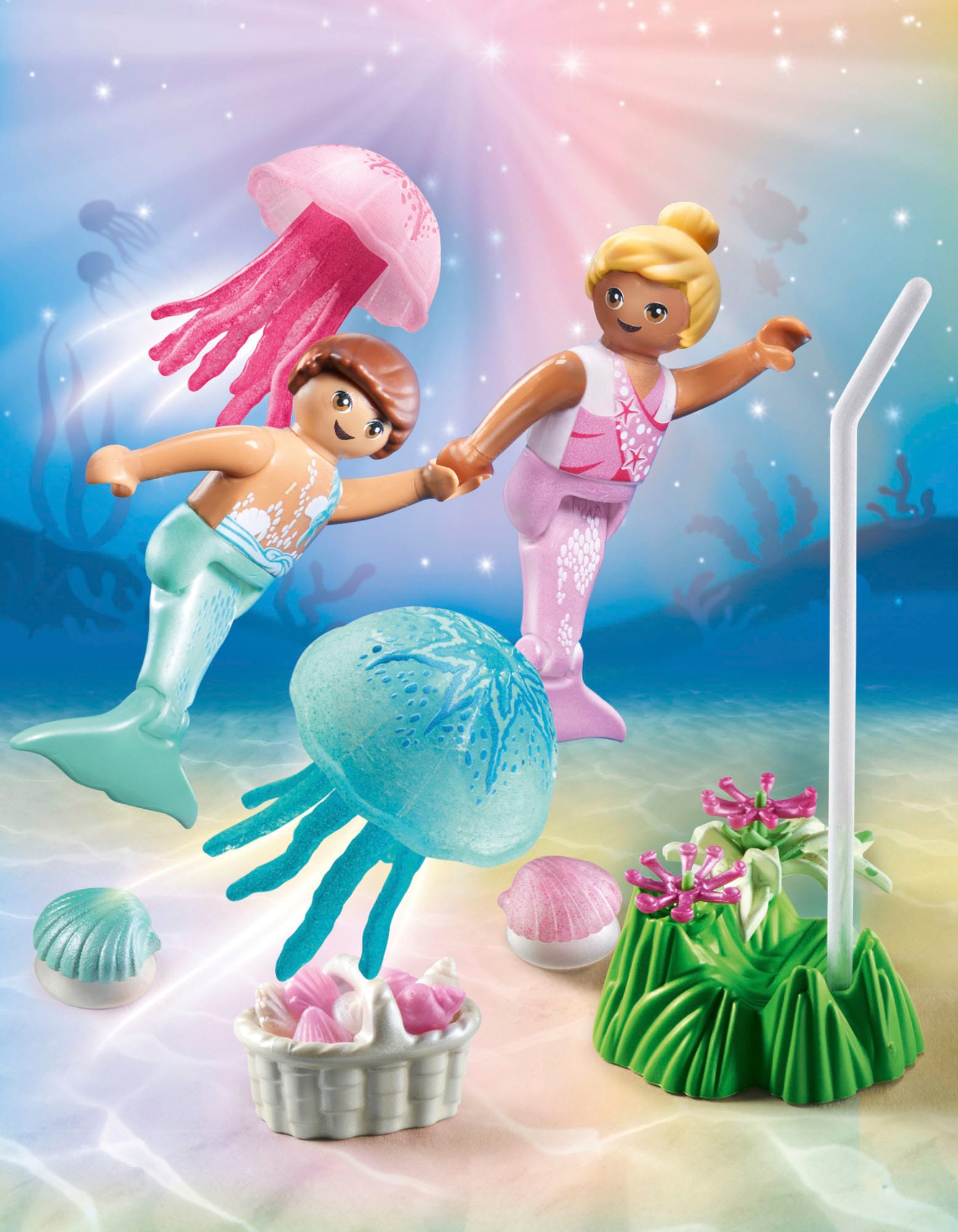 Playmobil® Konstruktions-Spielset »Meerkinder mit Quallen (71504), Princess Magic«, (30 St.), Made in Europe