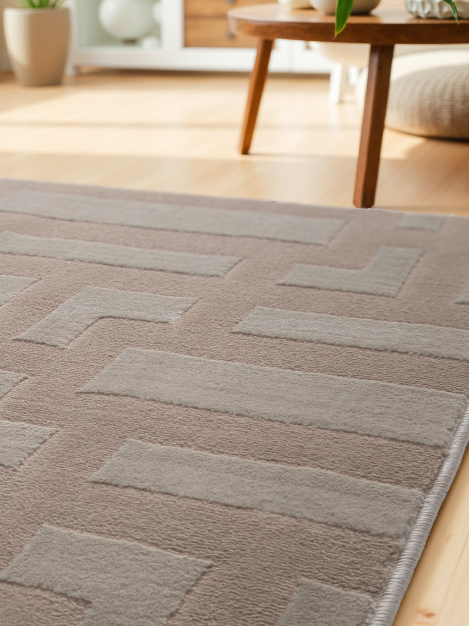 ELLE DECORATION Tapis design »Onyx« Rectangulaire 9 mm Höhe Wohnzimmer, Schlafzimmer, Läufer, Hoch-Tief Effekt, Flur, Glanz