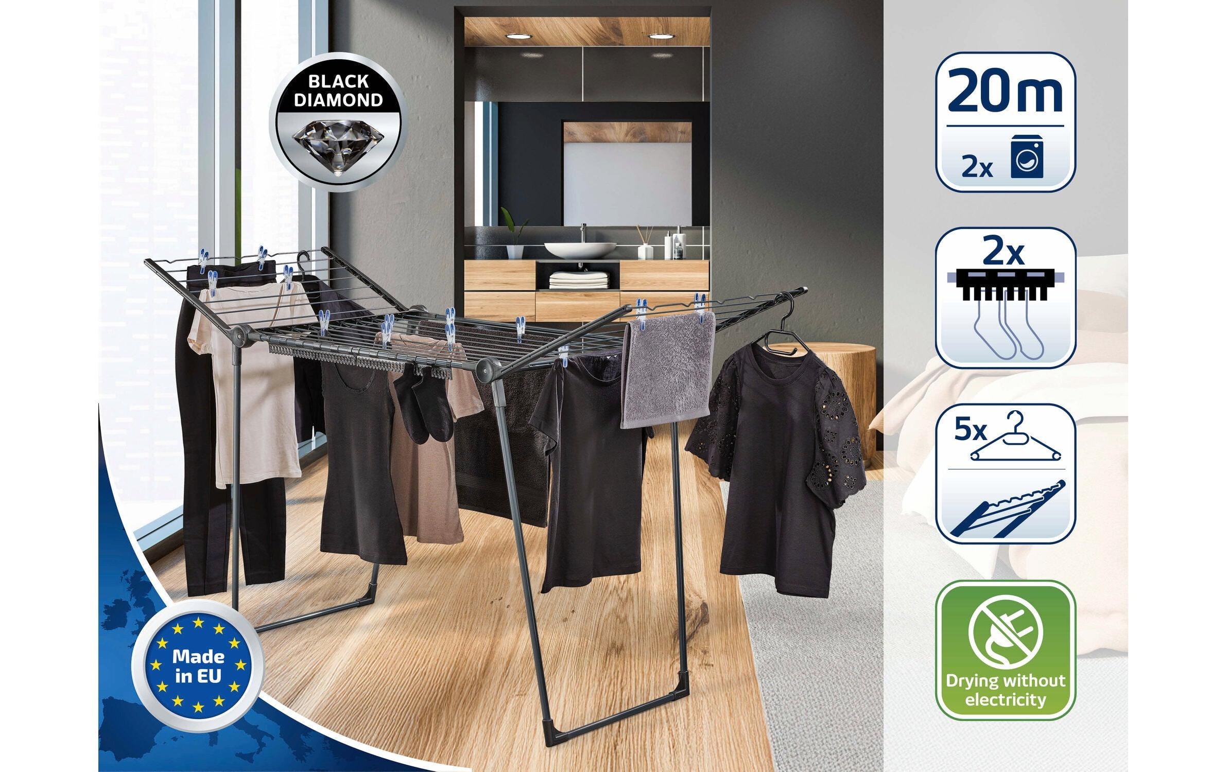 Leifheit Séchoir à linge »Pegasus 200 Solid Blach 20 m«