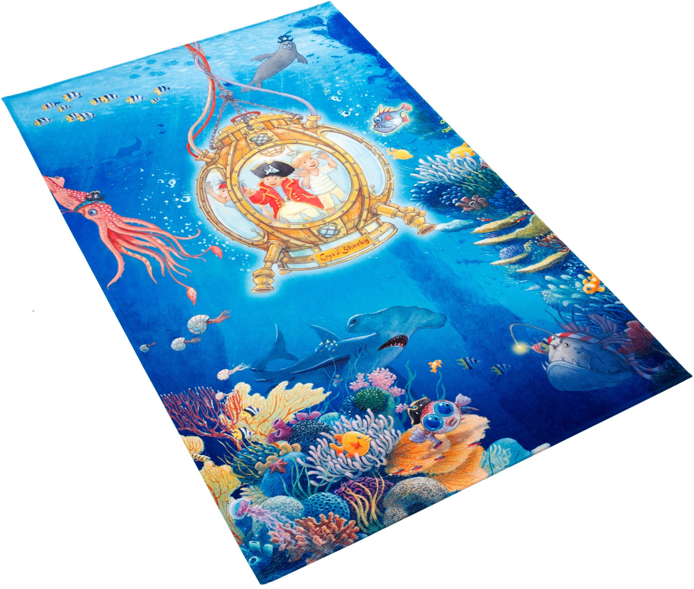 Image of Capt`n Sharky Kinderteppich »SH-312«, rechteckig, 6 mm Höhe, bedruckter Stoff, weiche Microfaser, Kinderzimmer bei Ackermann Versand Schweiz