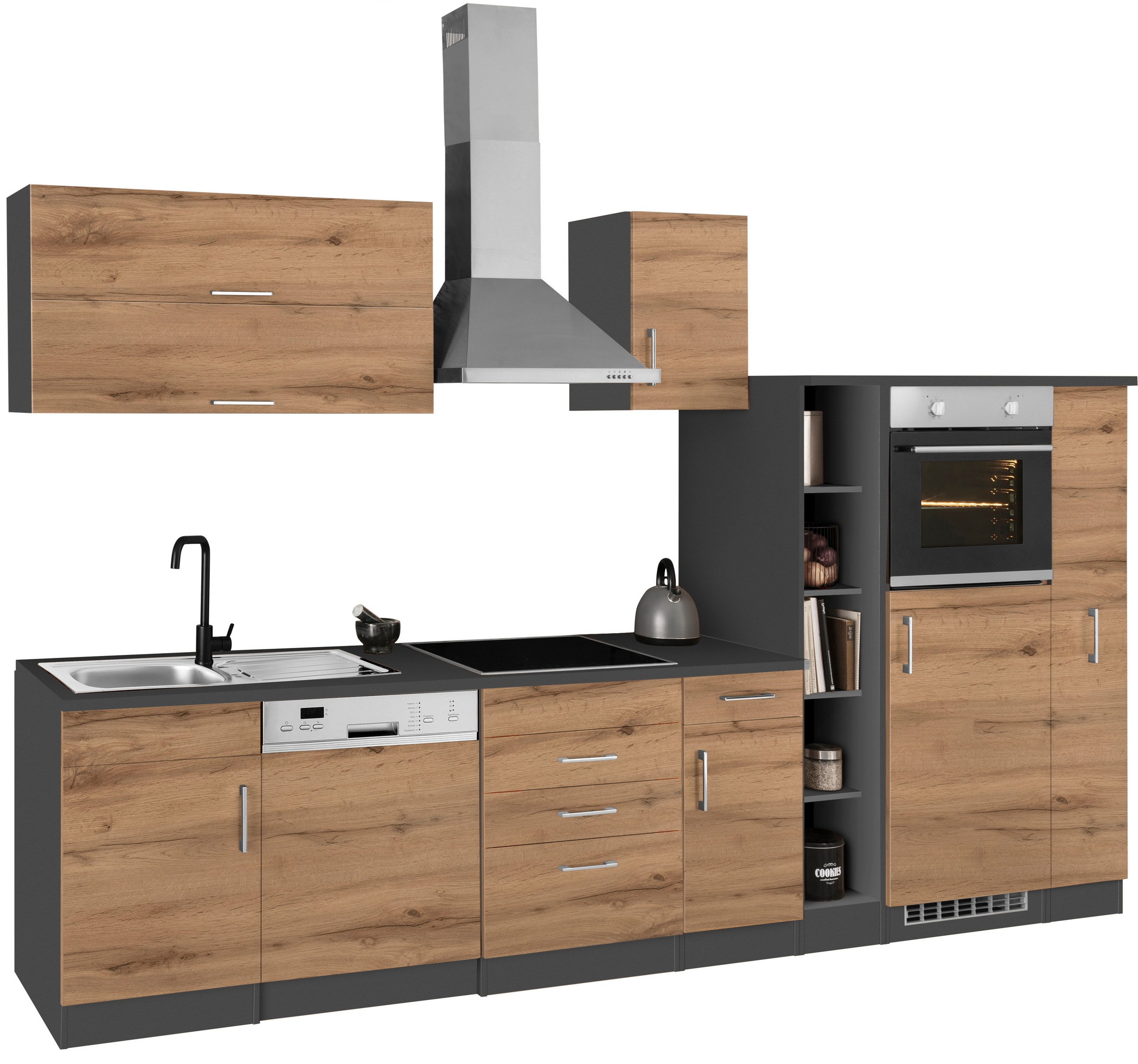KOCHSTATION Kitchenette »KS-Colmar« sans appareils électriques, largeur 330 cm