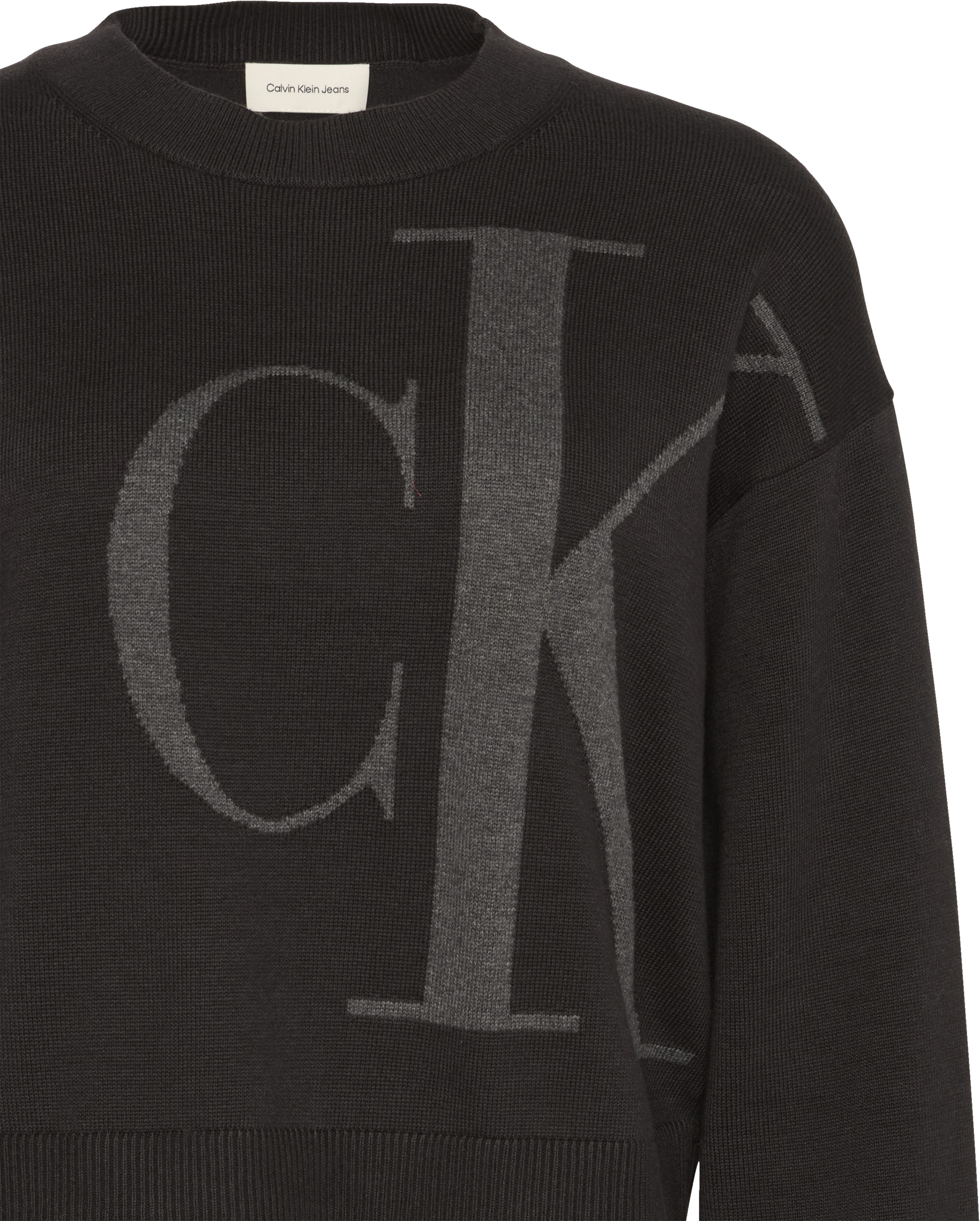 Calvin Klein Jeans Pull en tricot Regular fit mit Rundhalsausschnitt